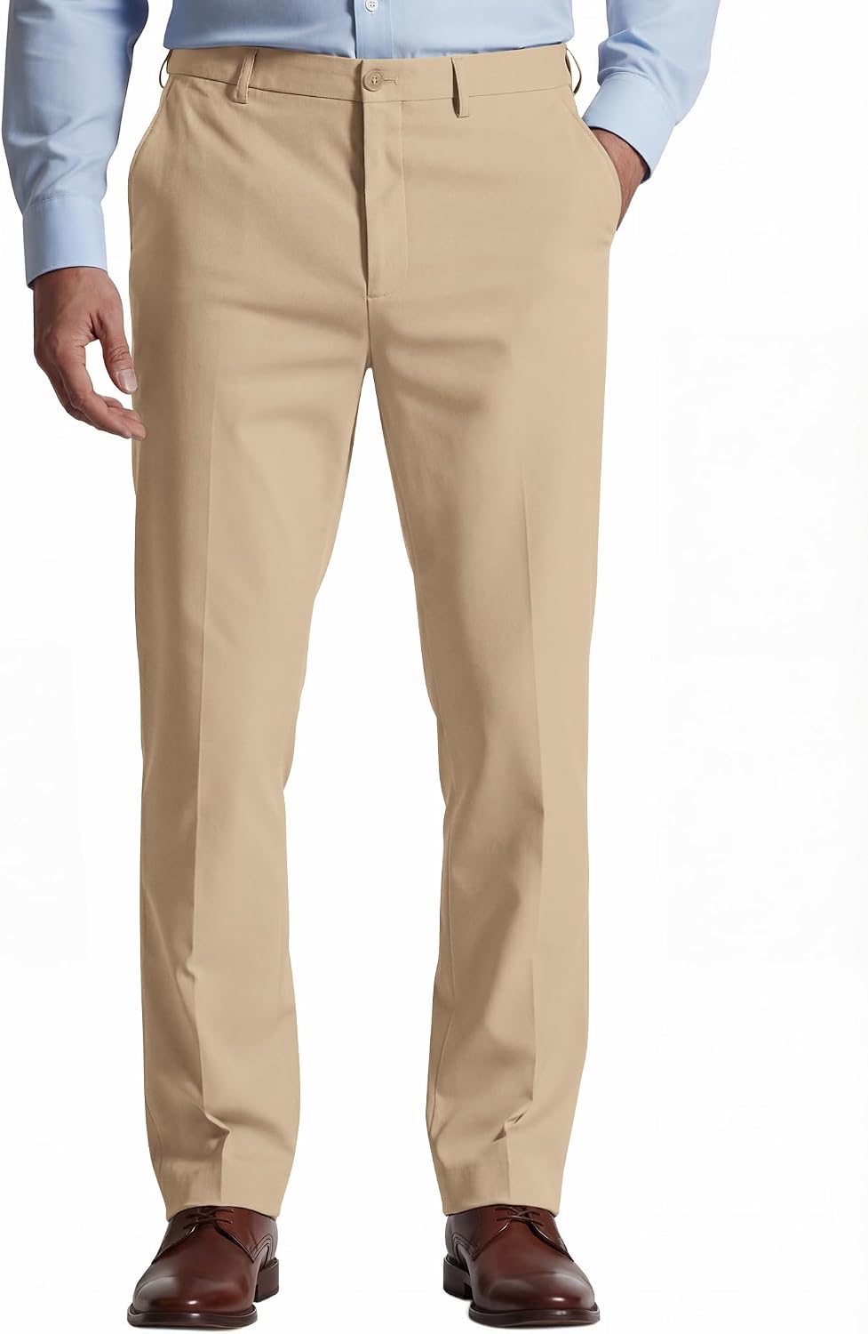COOFANDY Mens Classic Dress Pants Expandable Waist Suit Pants Casual Slacks