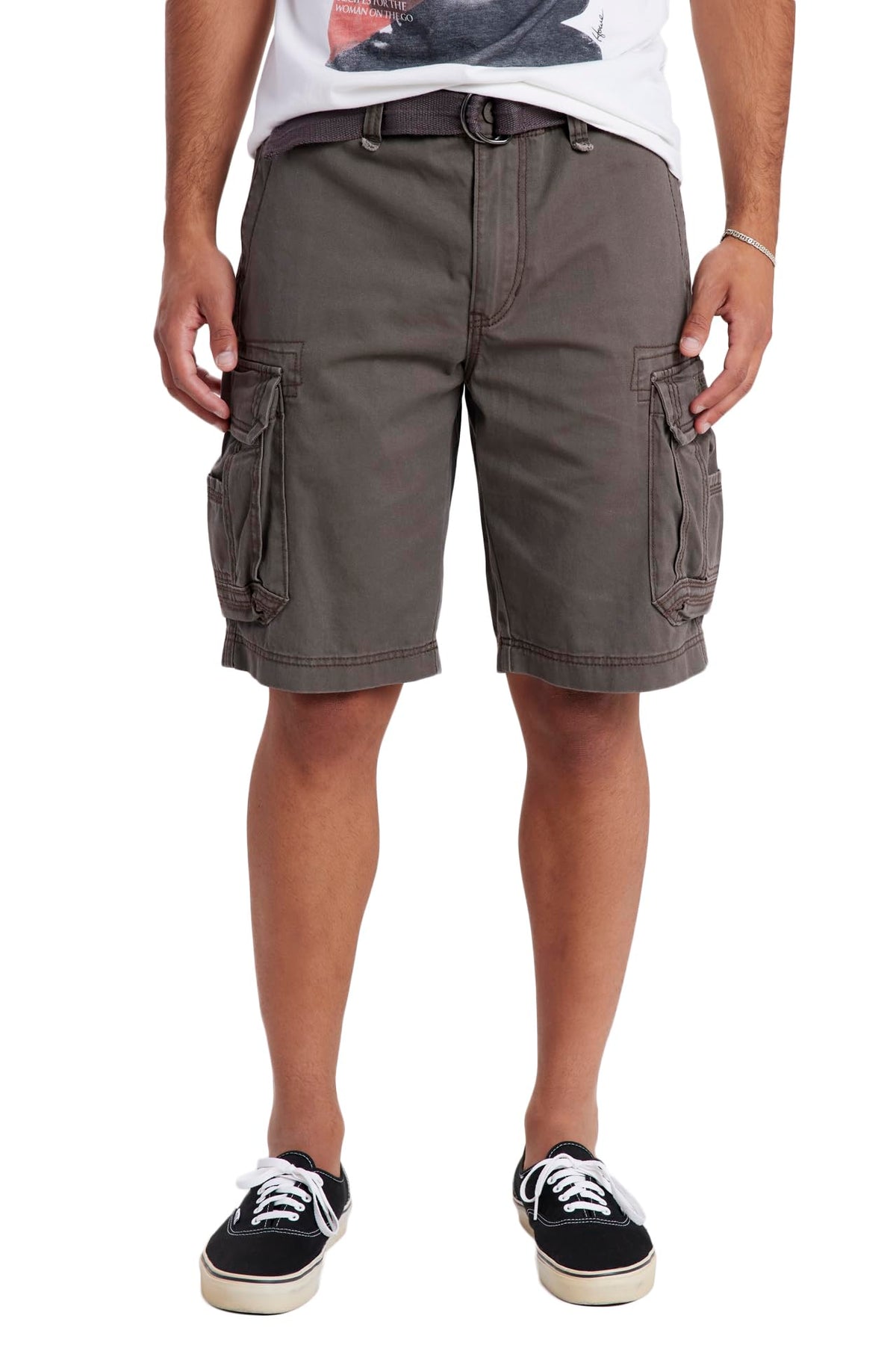 UNIONBAY Men's Survivor Belted Cargo Short-Reg and Big & Tall Sizes