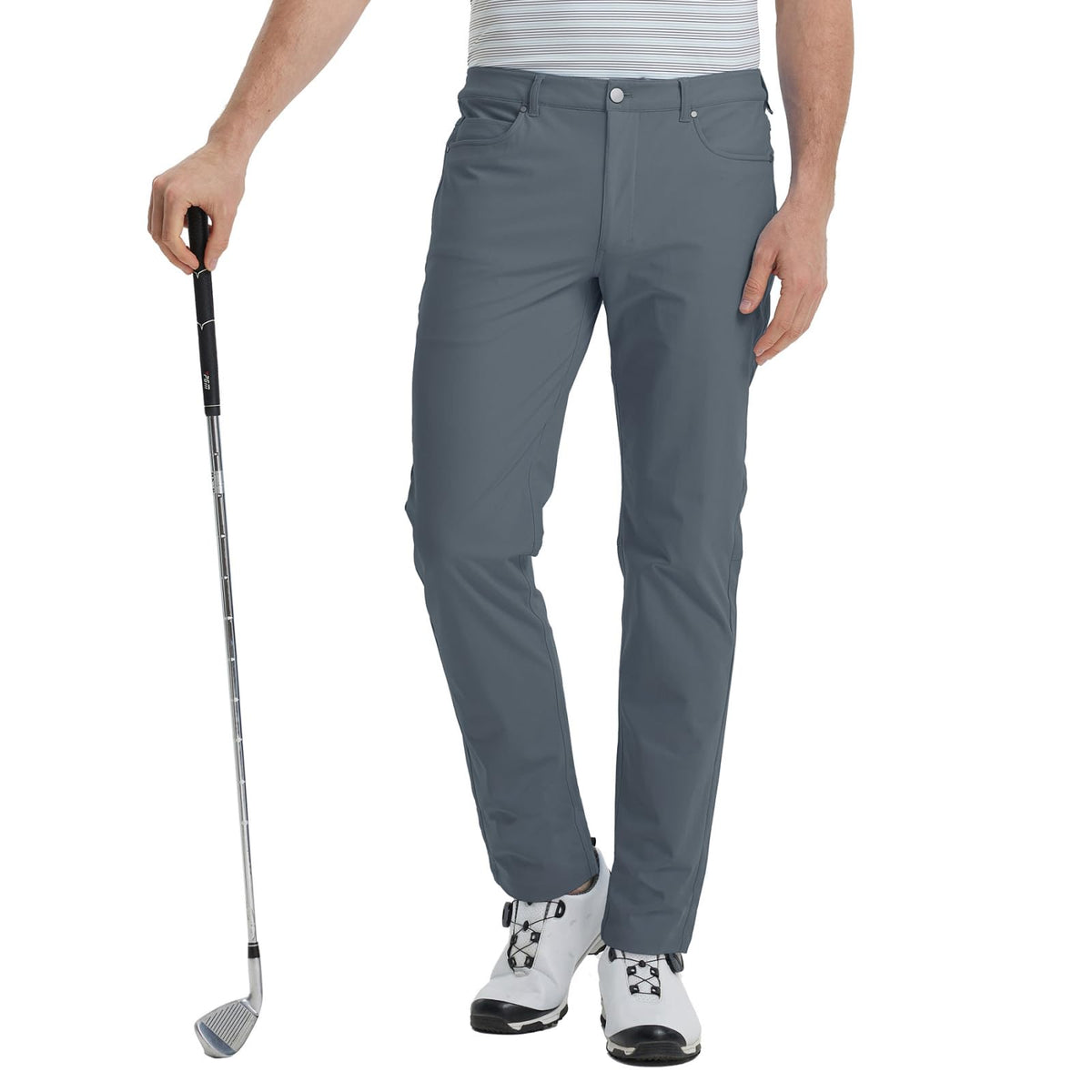 M MAELREG Golf Pants for Men Lightweight Moisture Wicking Business - 30"/32"/34" Stretch Flat Front Casual Dress Pant for Men