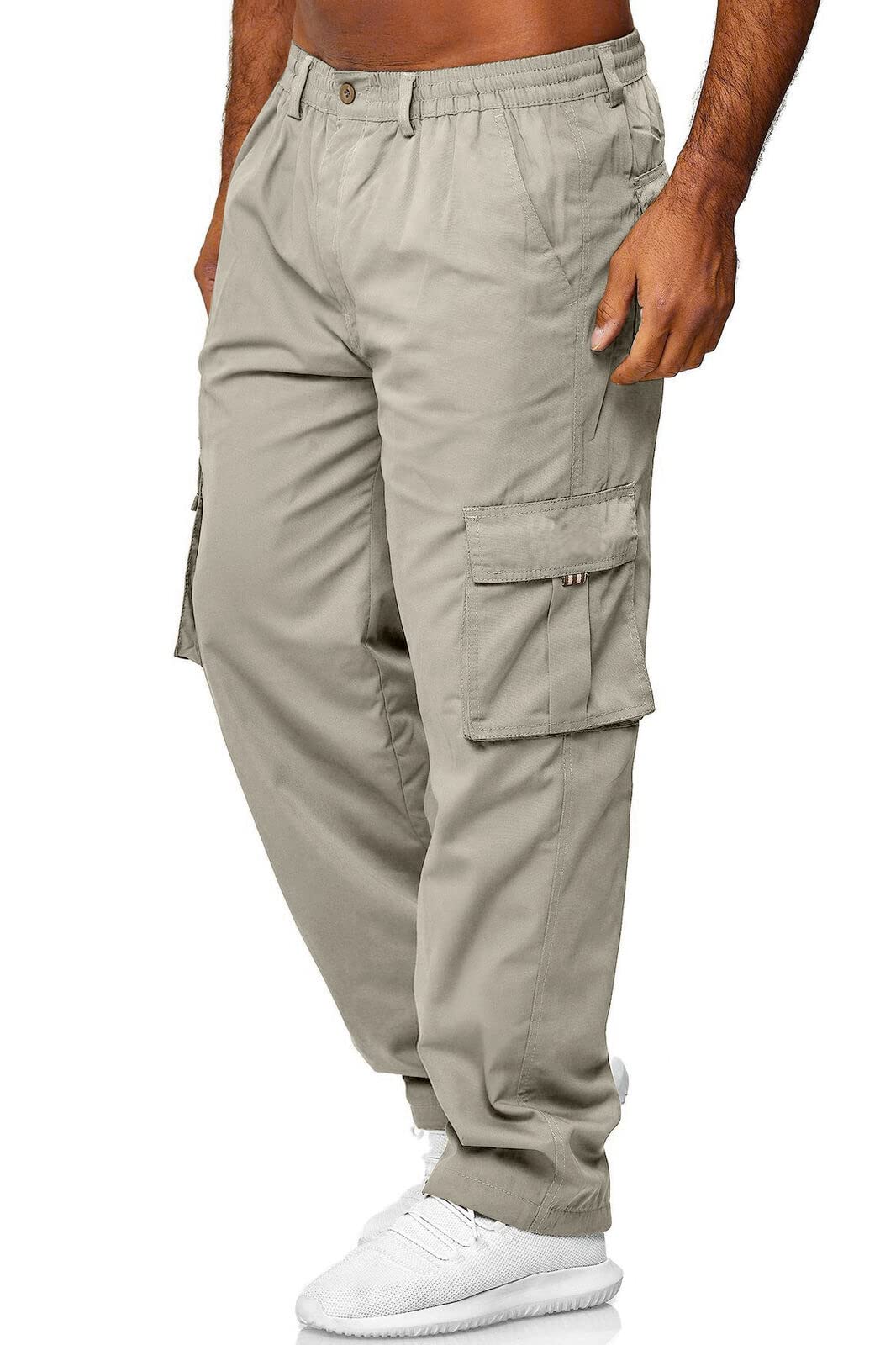 Rela Bota Men's Cargo Pants Jogger Sweatpants Drawstring Outdoor Trousers