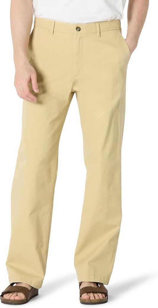 Amazon Essentials Men's Relaxed-Fit Cotton Chino Pant with Stretch Fabric