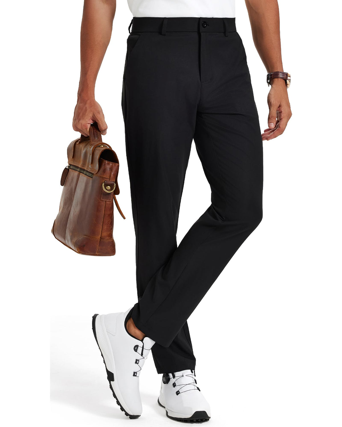 Men's Golf Pants Chinos Stretch Work Dress Quick Dry 30"/32"/34"