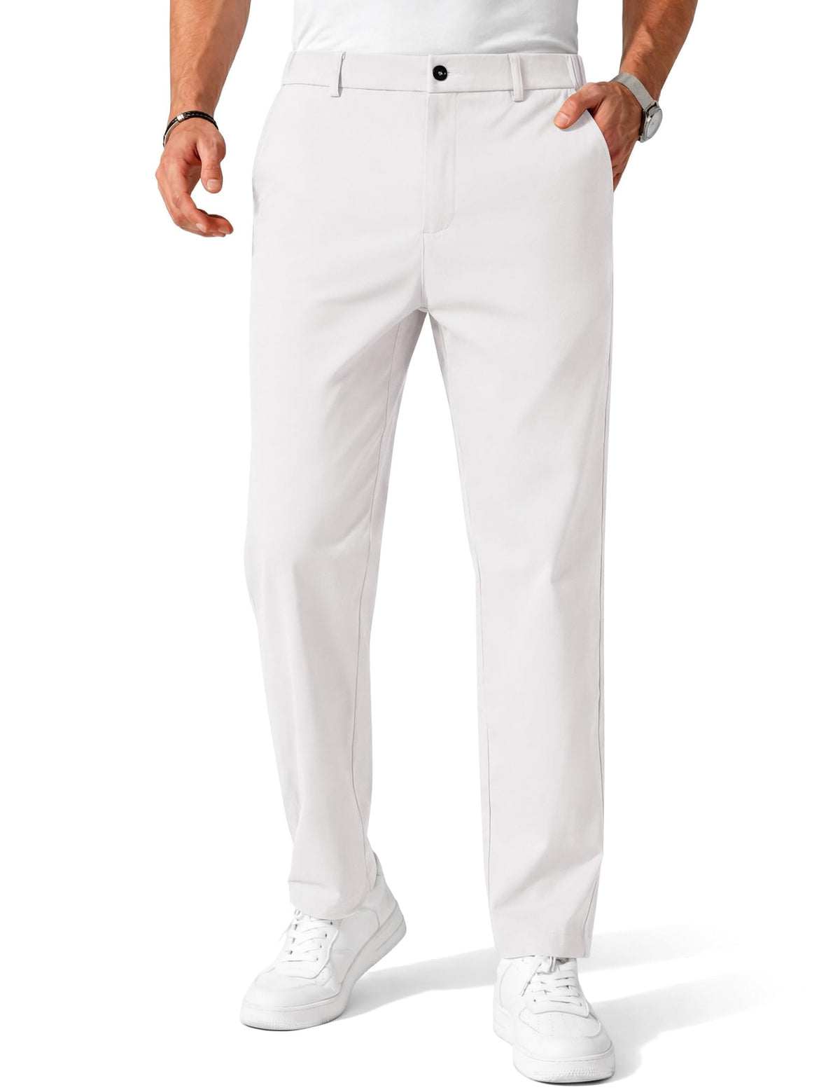 COOFANDY Mens Chino Pants Casual Business Dress Pants Stretch Golf Trousers with Pockets