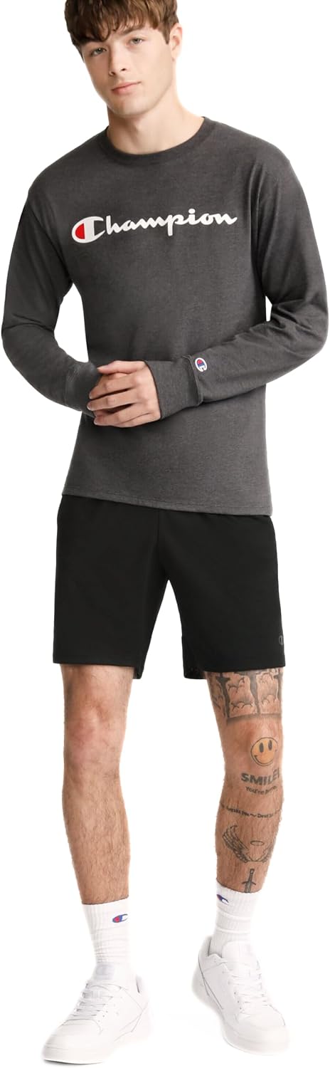 Champion Men's Sport Shorts, Standard Fit, 7 Inch Inseam, Lightweight Fabric, Moisture-Wicking