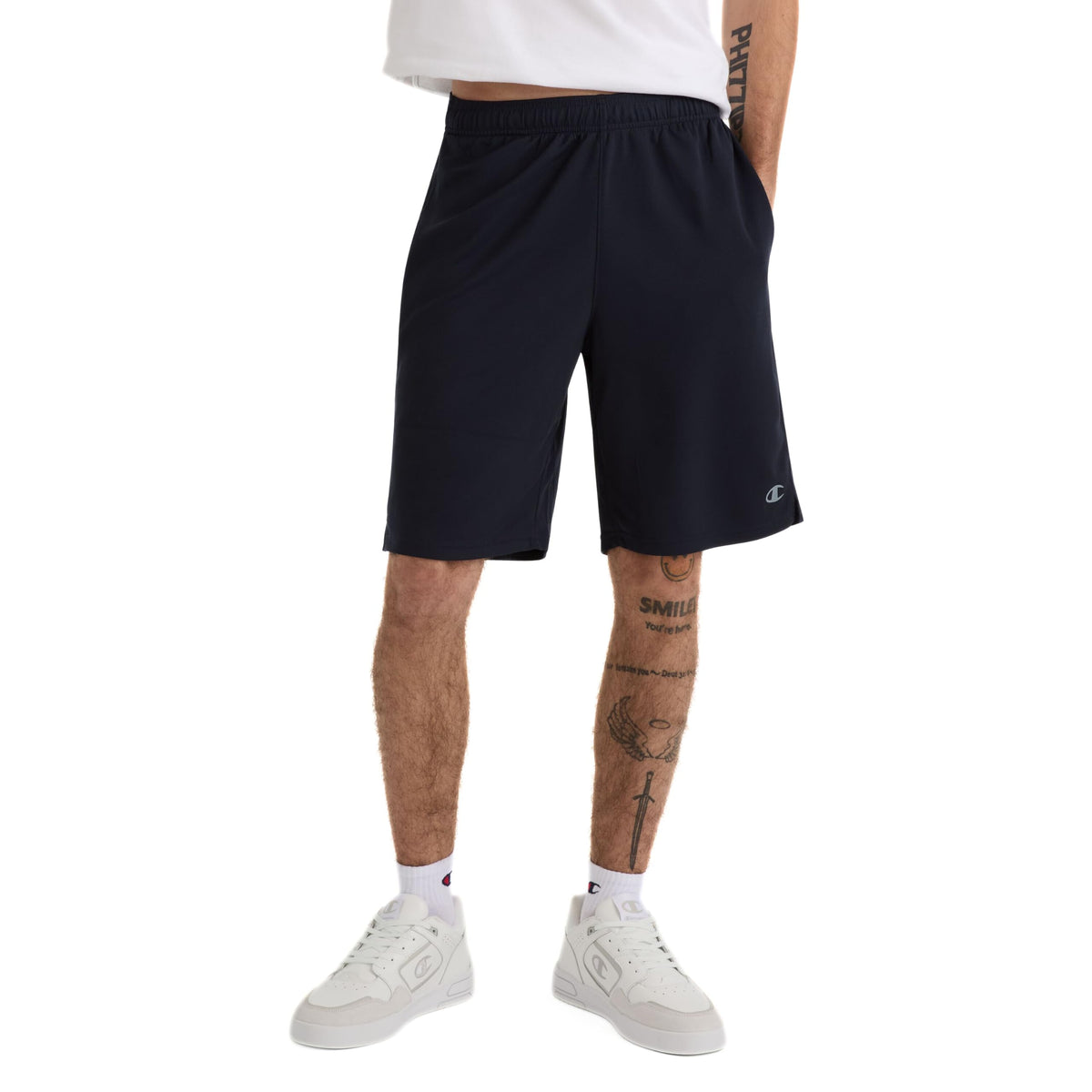 Champion Men's Sport Shorts, Standard Fit, 10 Inch Inseam, Lightweight Fabric, Moisture-Wicking