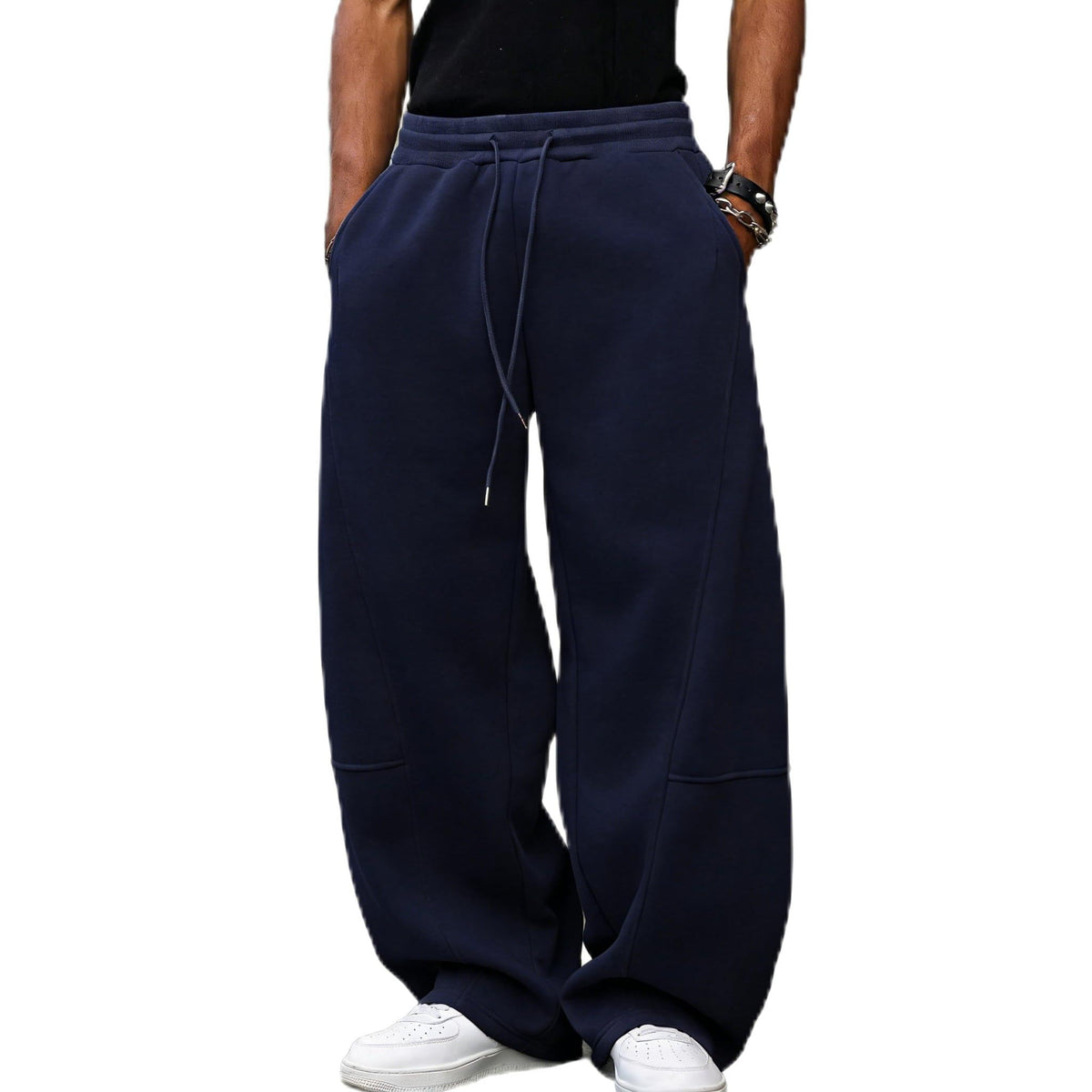 Mens Baggy Sweatpants Casual Wide Leg Pants