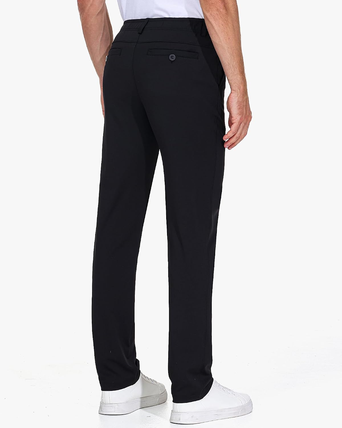 Mens Golf Pants Work Dress Pants 30"/32"/34" Lightweight Travel Trousers Stretch Business Casual Slacks with Pockets