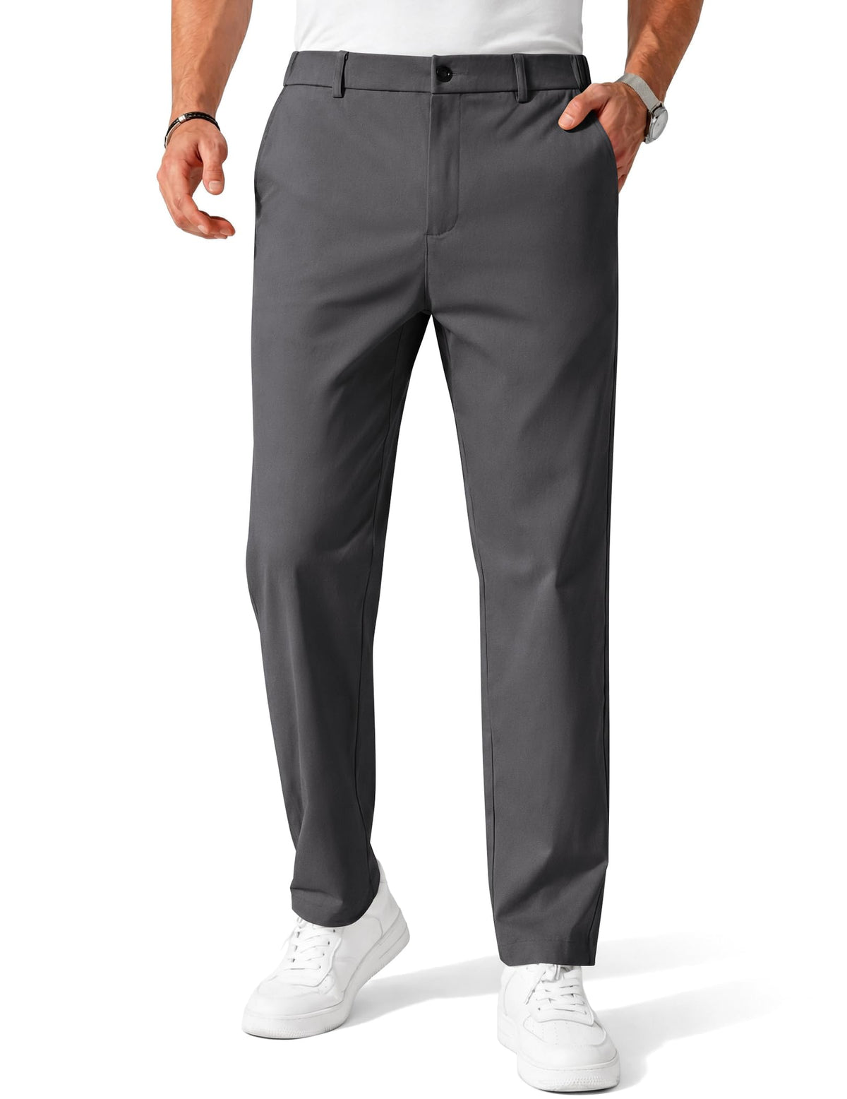 COOFANDY Mens Chino Pants Casual Business Dress Pants Stretch Golf Trousers with Pockets