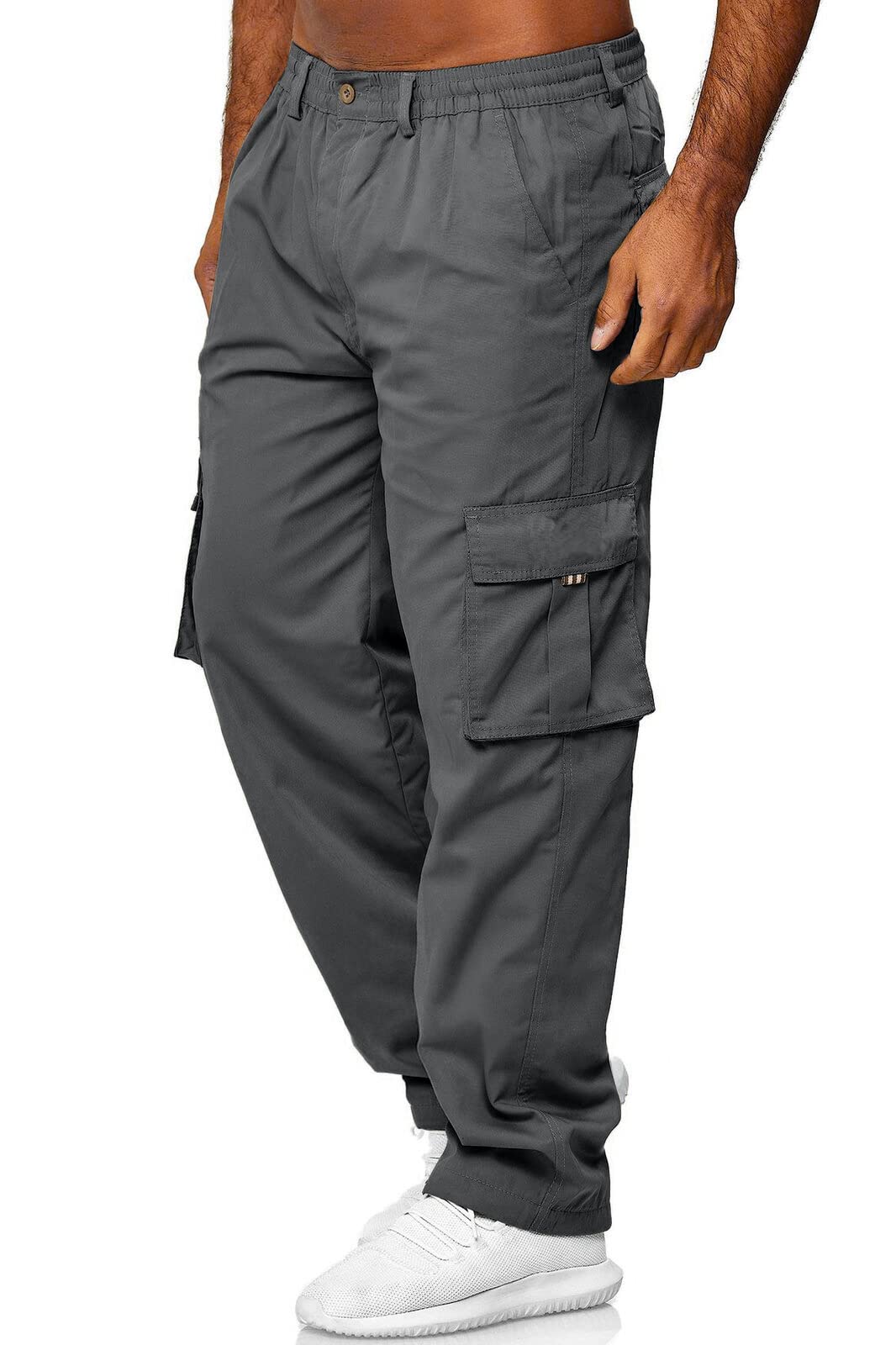 Rela Bota Men's Cargo Pants Jogger Sweatpants Drawstring Outdoor Trousers