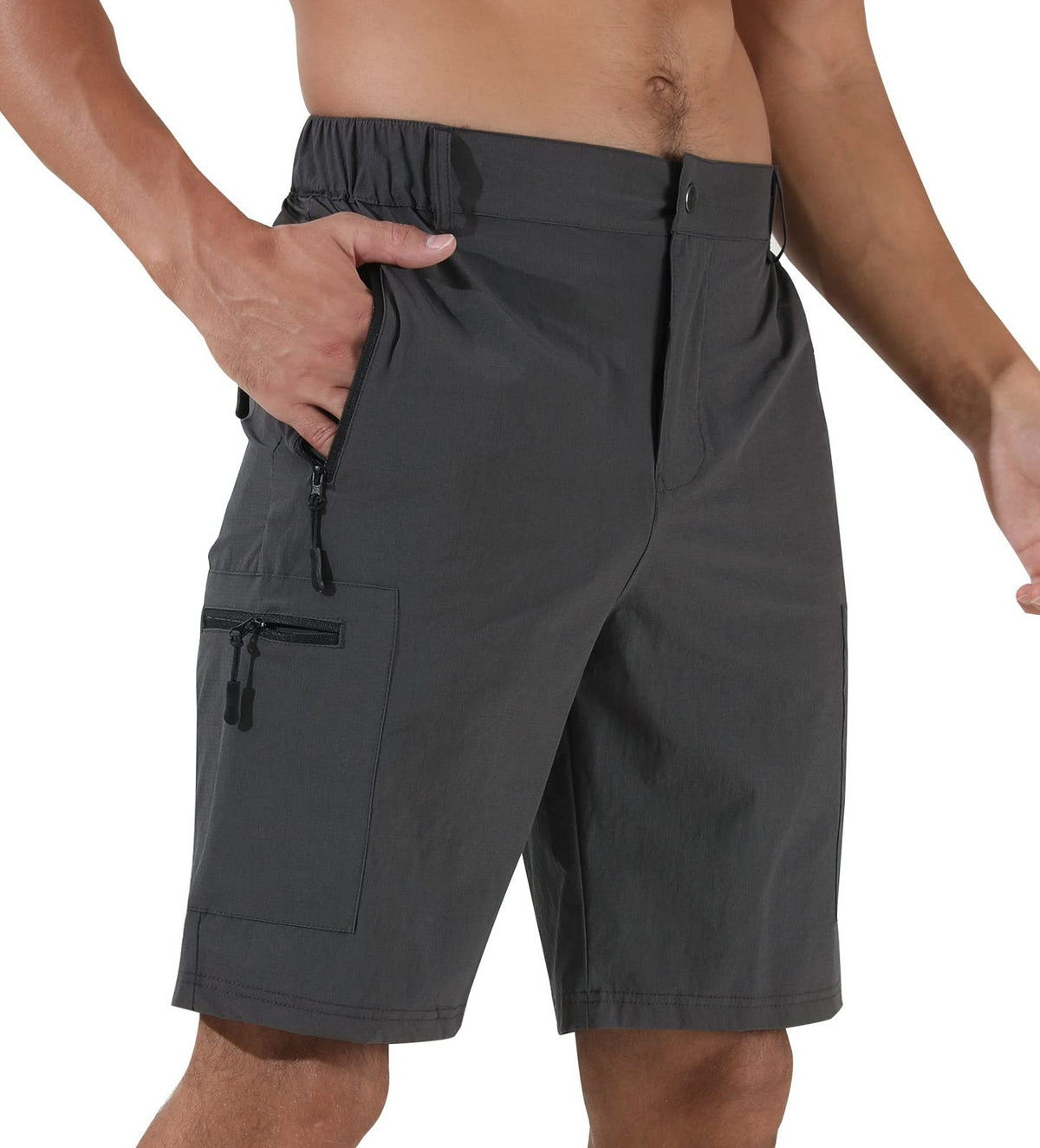 Suwangi Mens Hiking Cargo Shorts Casual Travel Tactical Short for Men