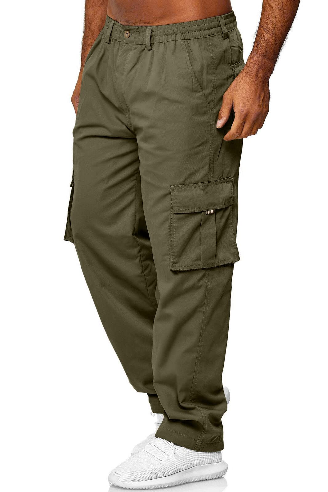 Rela Bota Men's Cargo Pants Jogger Sweatpants Drawstring Outdoor Trousers