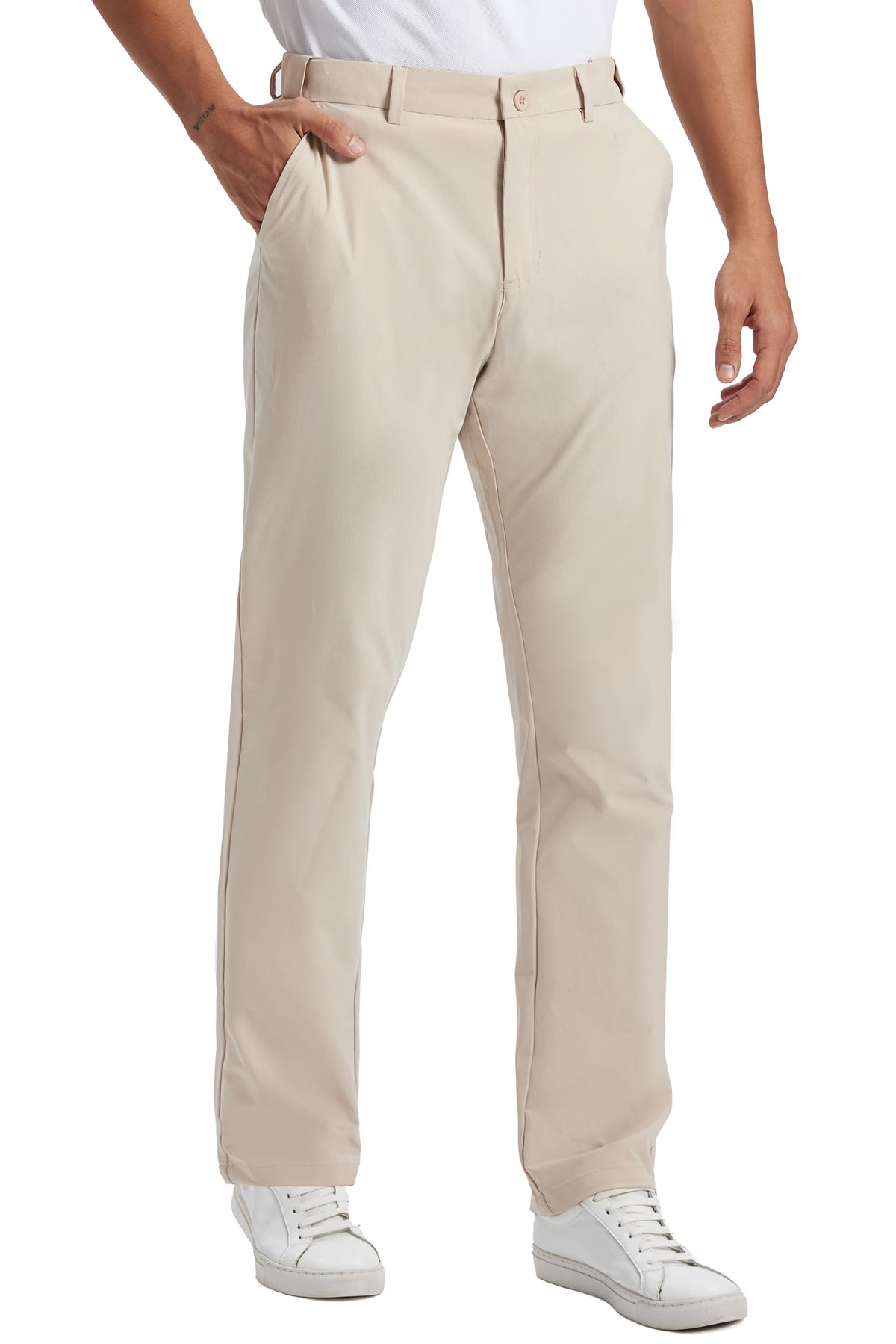 Mens Golf Pants Lightweight Quick Dry Anti-Slip 30"/32"/34" with 4 Pockets