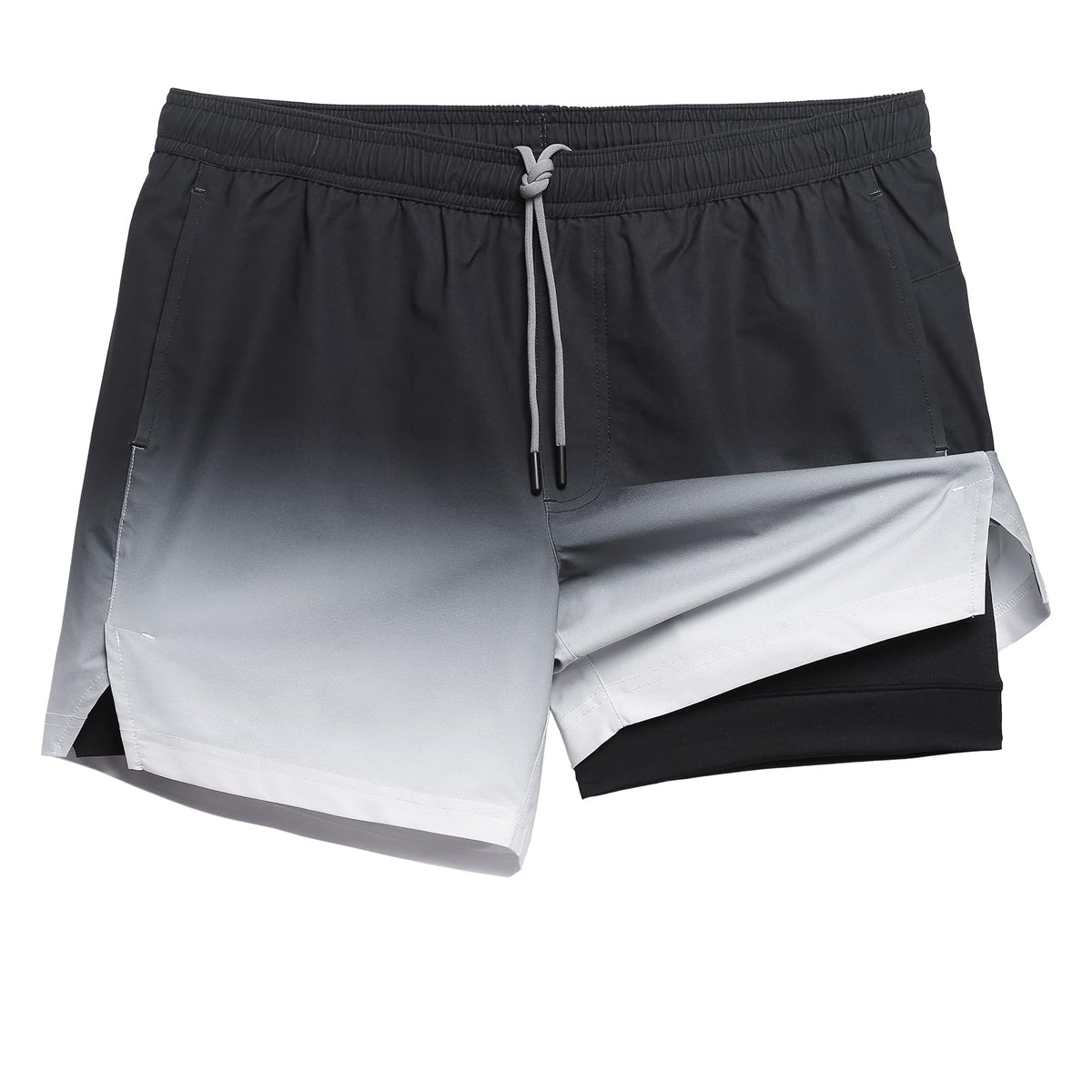 maamgic Mens 5" Gym Running Shorts for Men 2 in 1 Quick Dry Workout Athletic Shorts