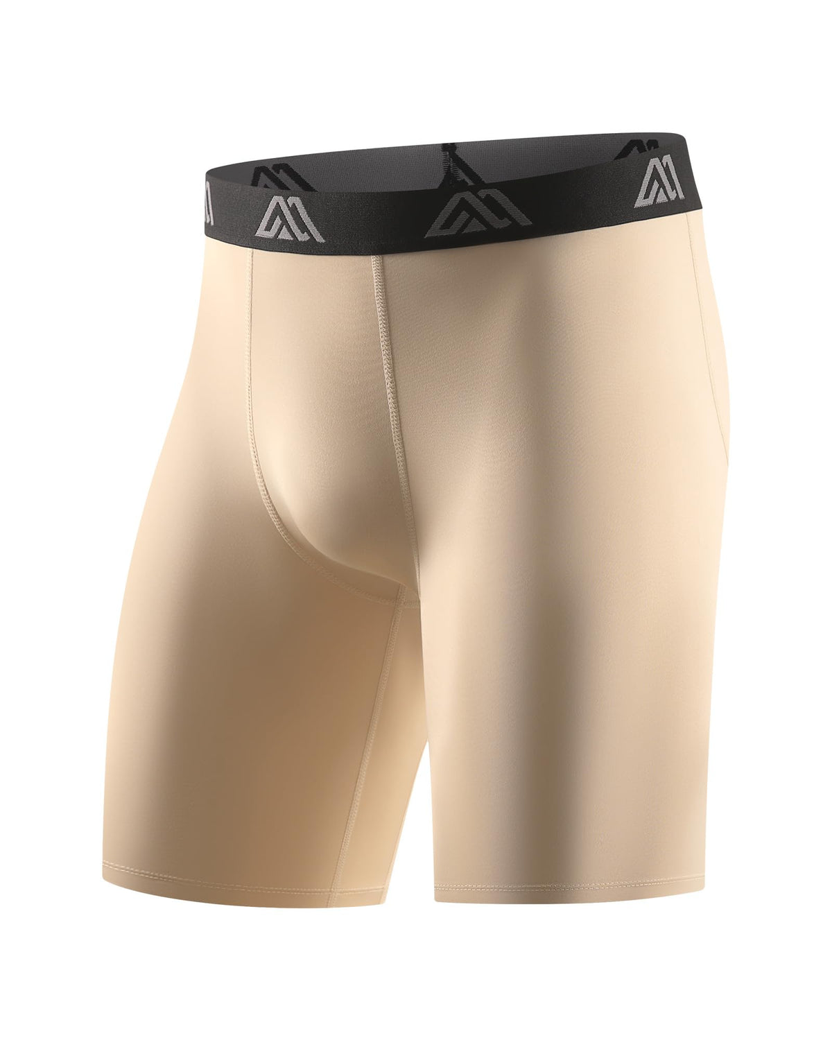 Mens Compression Shorts 9" Spandex Sports Shorts Running Athletic Workout Performance Base Layer Underwear