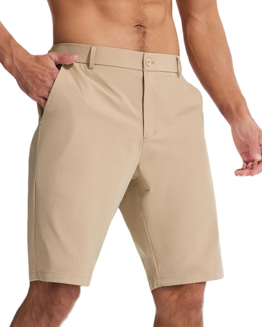 SNOWTEN Men's Classic Fit 7/9/11 Inch Golf Shorts Basic Lightweight Stretch Hiking Casual Short with 2 Pockets and 1 Hidden