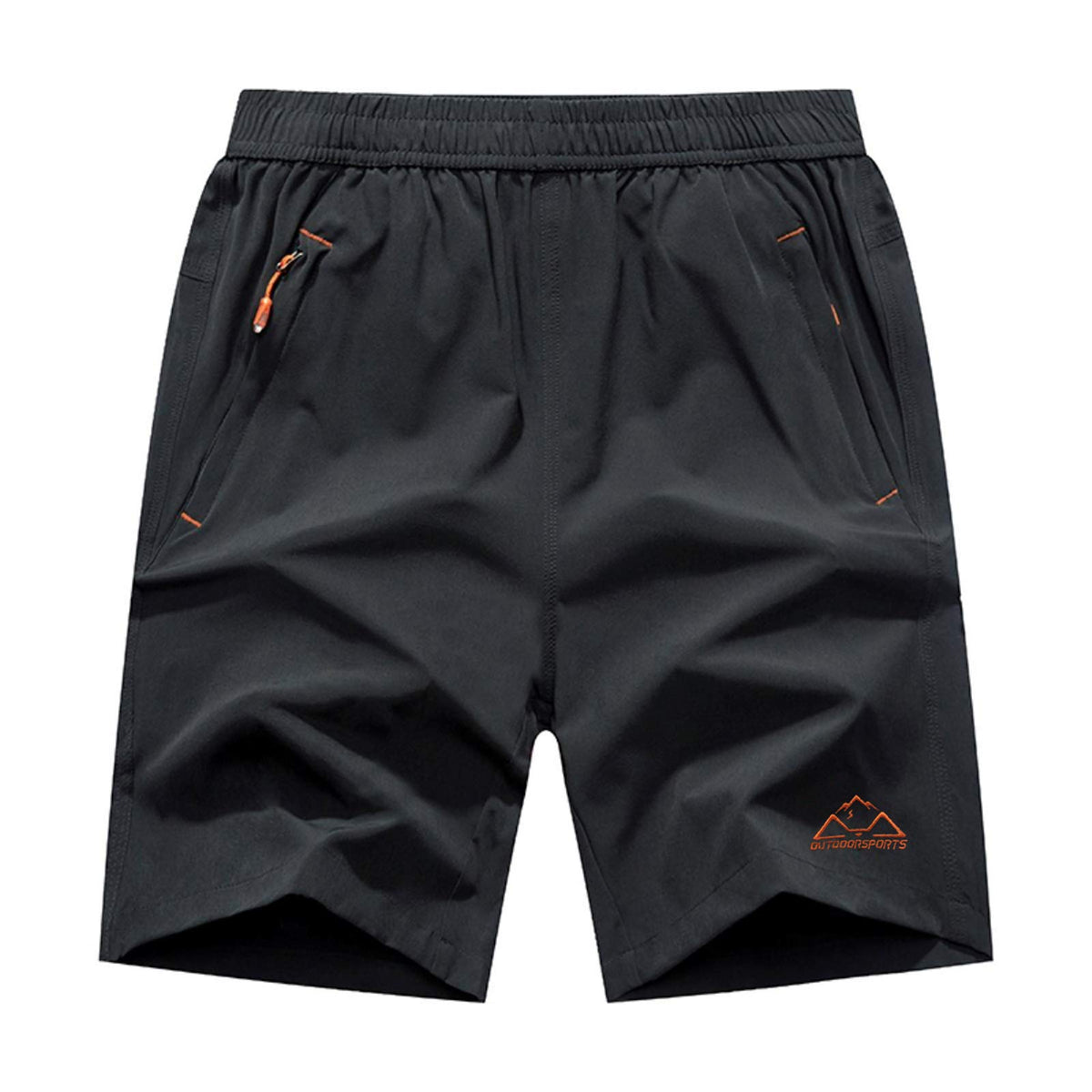 Rdruko Men's Quick Dry Hiking Shorts Lightweight Running Gym Outdoor Active Shorts with Zipper Pockets