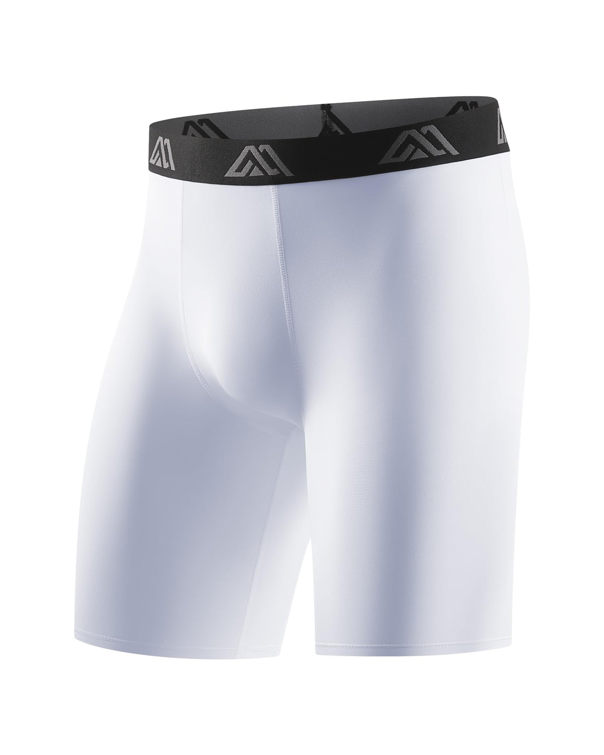 Mens Compression Shorts 9" Spandex Sports Shorts Running Athletic Workout Performance Base Layer Underwear