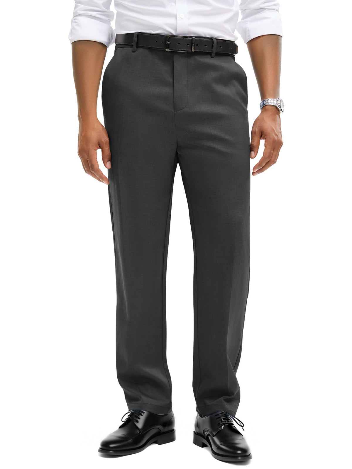 Comdecevis Men's Classic Fit Business Casual Wrinkle Resistant Dress Pants