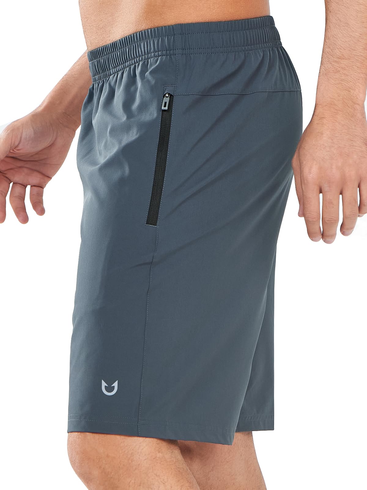 NORTHYARD Men's Athletic Running Shorts Quick Dry Lightweight Zip Pockets