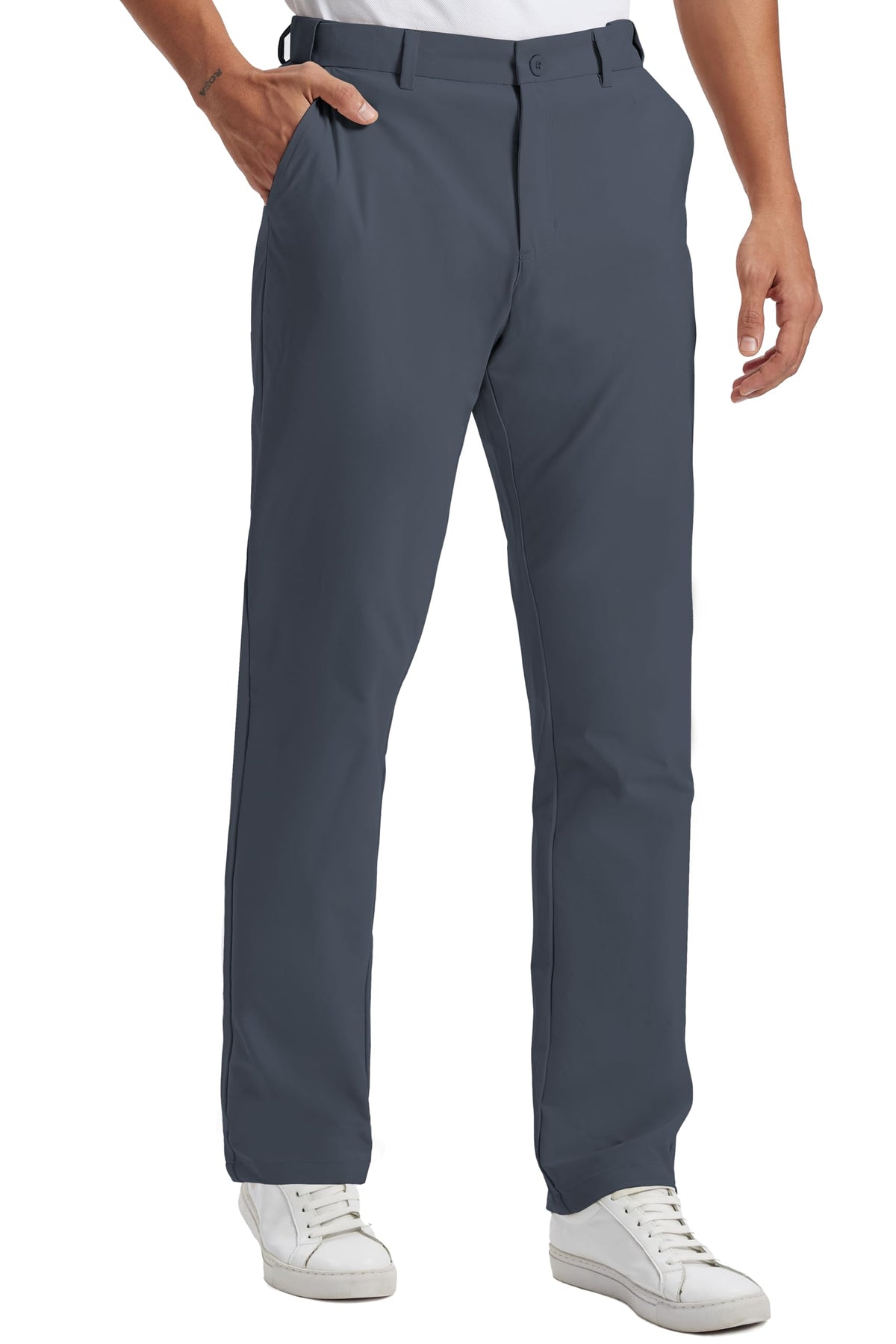 Mens Golf Pants Lightweight Quick Dry Anti-Slip 30"/32"/34" with 4 Pockets