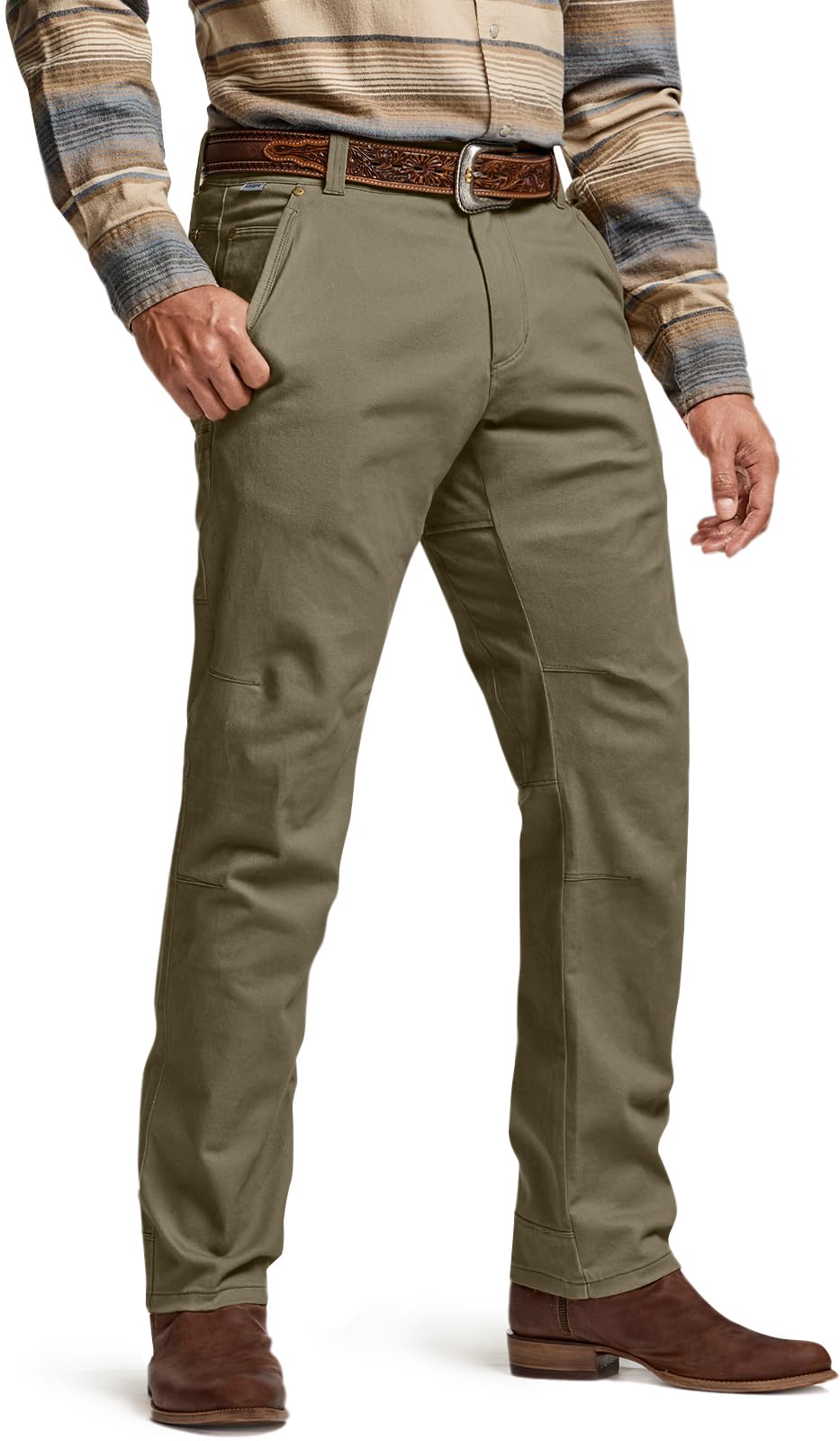 CQR Men's Motion Utility Casual Pants, Regular Fit Lightweight Work Pants, Water Resistant Outdoor Stretch Pants with Pockets