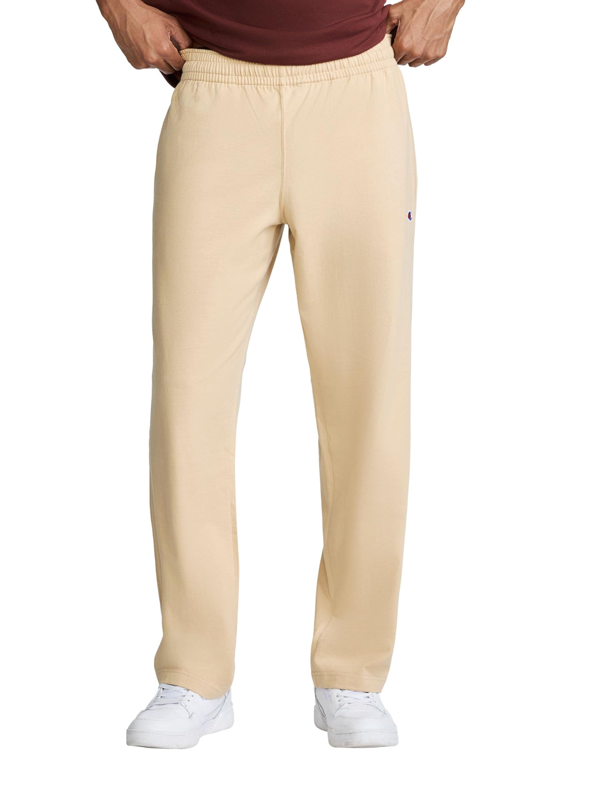 Champion Men's Open-Bottom Lounge Pants, Standard Fit, Lightweight, 100% Cotton, Available in Regular and Big & Tall