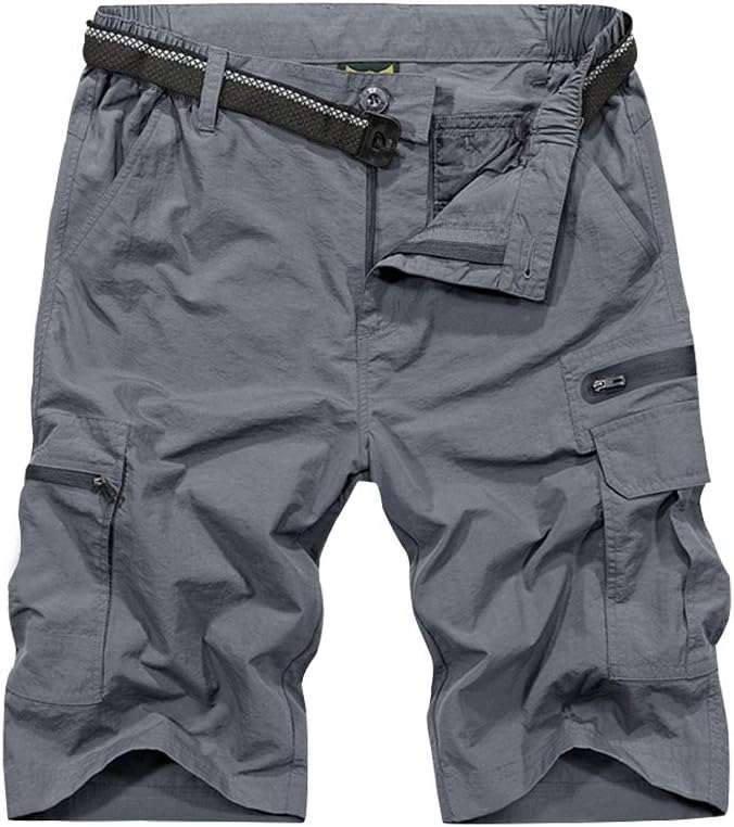 Jessie Kidden Mens Cargo Shorts Expandable Waist Quick Dry Hiking Shorts