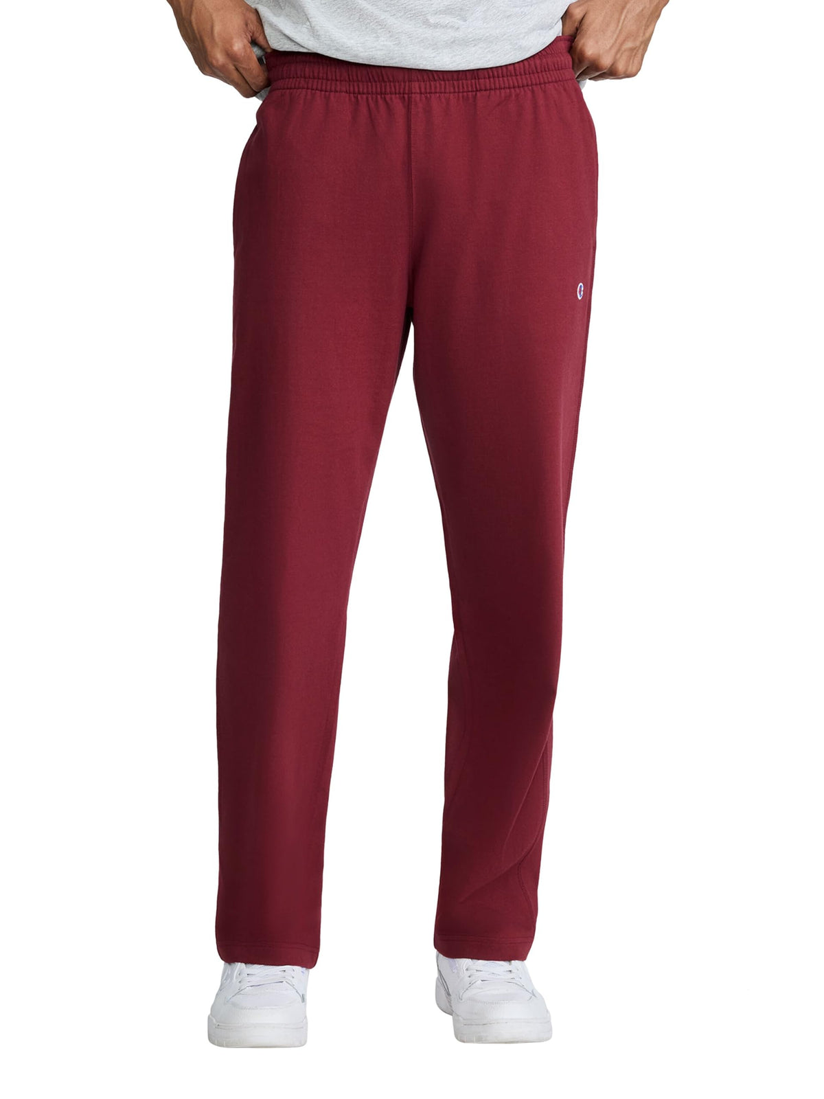Champion Men's Open-Bottom Lounge Pants, Standard Fit, Lightweight, 100% Cotton, Available in Regular and Big & Tall