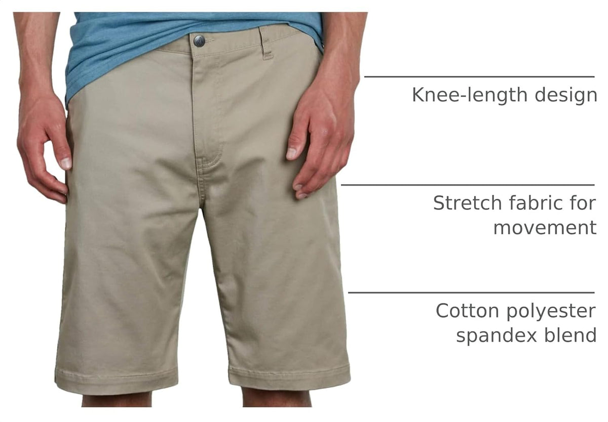 Volcom Men's Vmonty Stretch 22 Chino Shorts – Casual Everyday Wear, Relaxed Fit