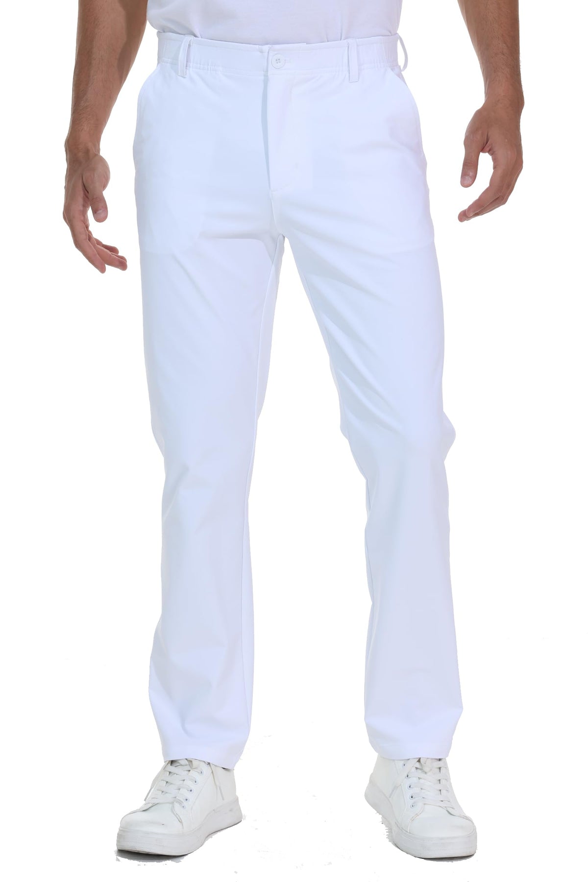 Mens Golf Pants Work Dress Pants 30"/32"/34" Lightweight Travel Trousers Stretch Business Casual Slacks with Pockets