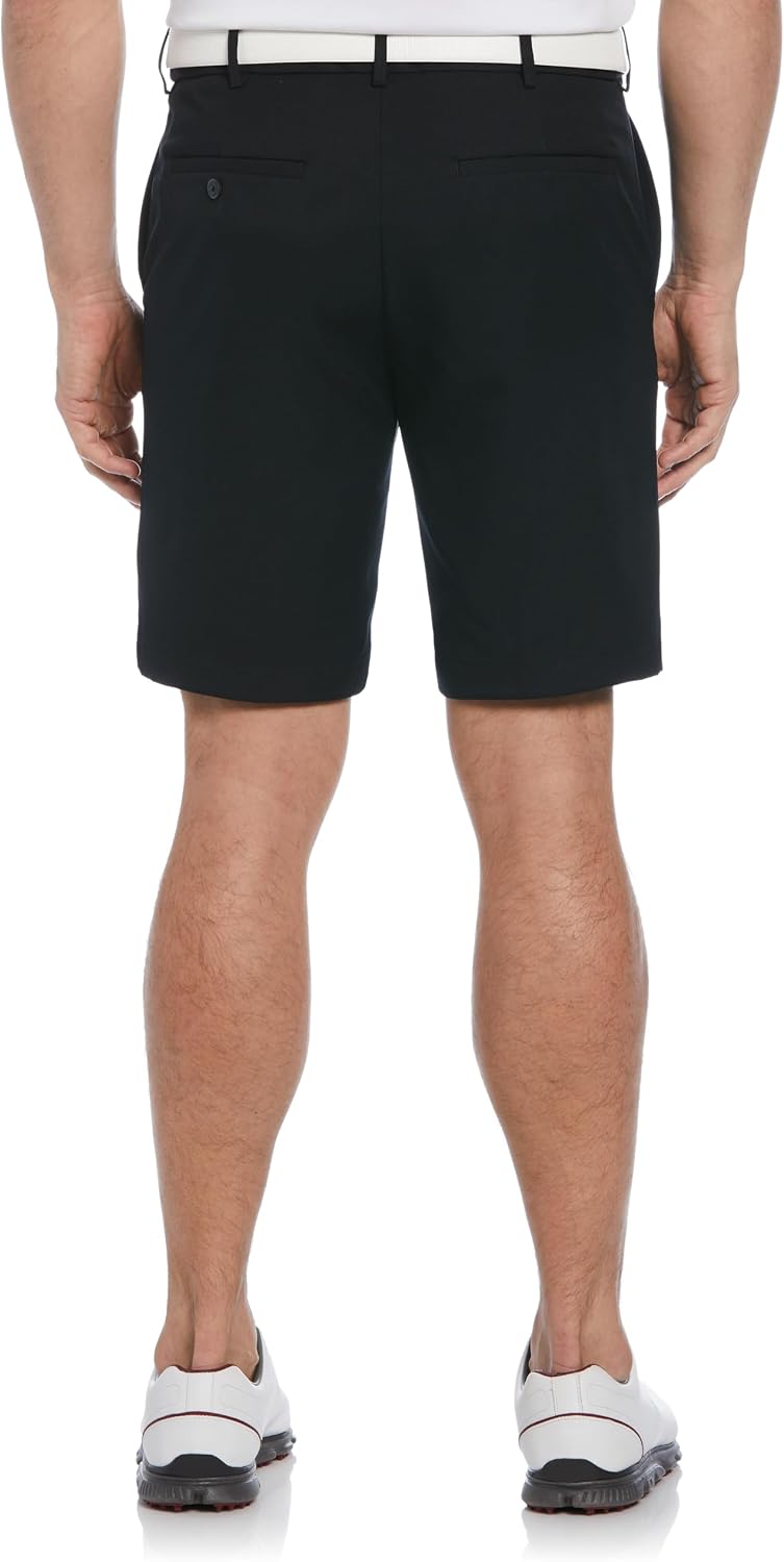 PGA Tour Men's 9" Golf Shorts with Expandable Waistband, Flat Front, Moisture-Wicking, Sun Protection, Stretch, Lightweight