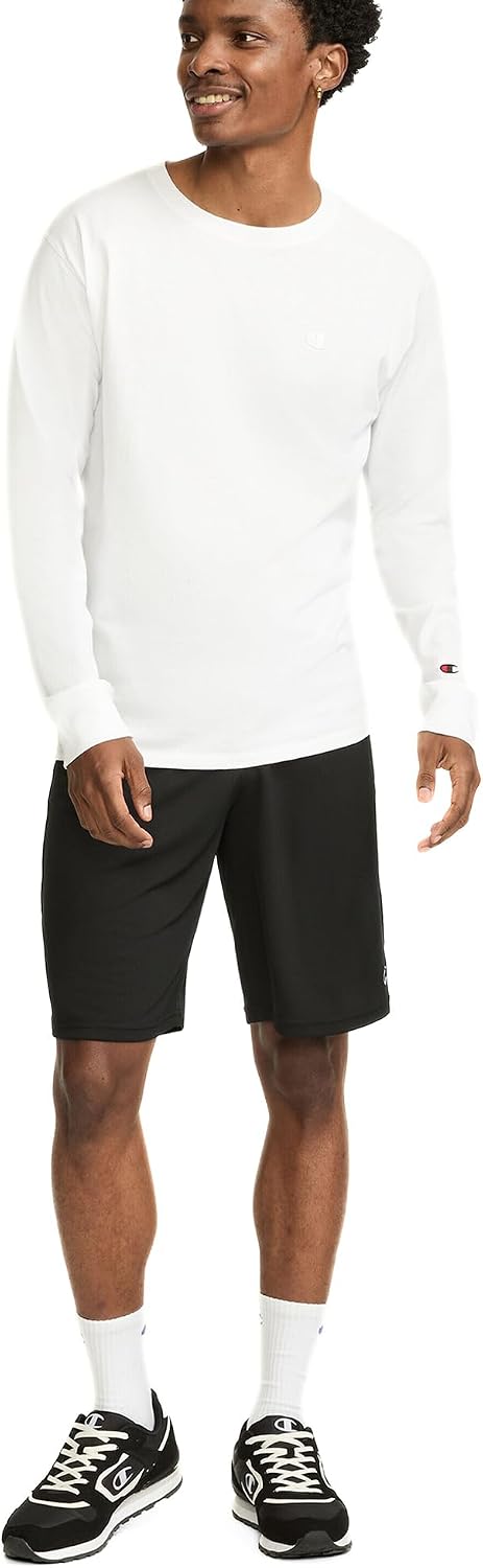 Champion Men's Sport Shorts, Standard Fit, 10 Inch Inseam, Lightweight Fabric, Moisture-Wicking