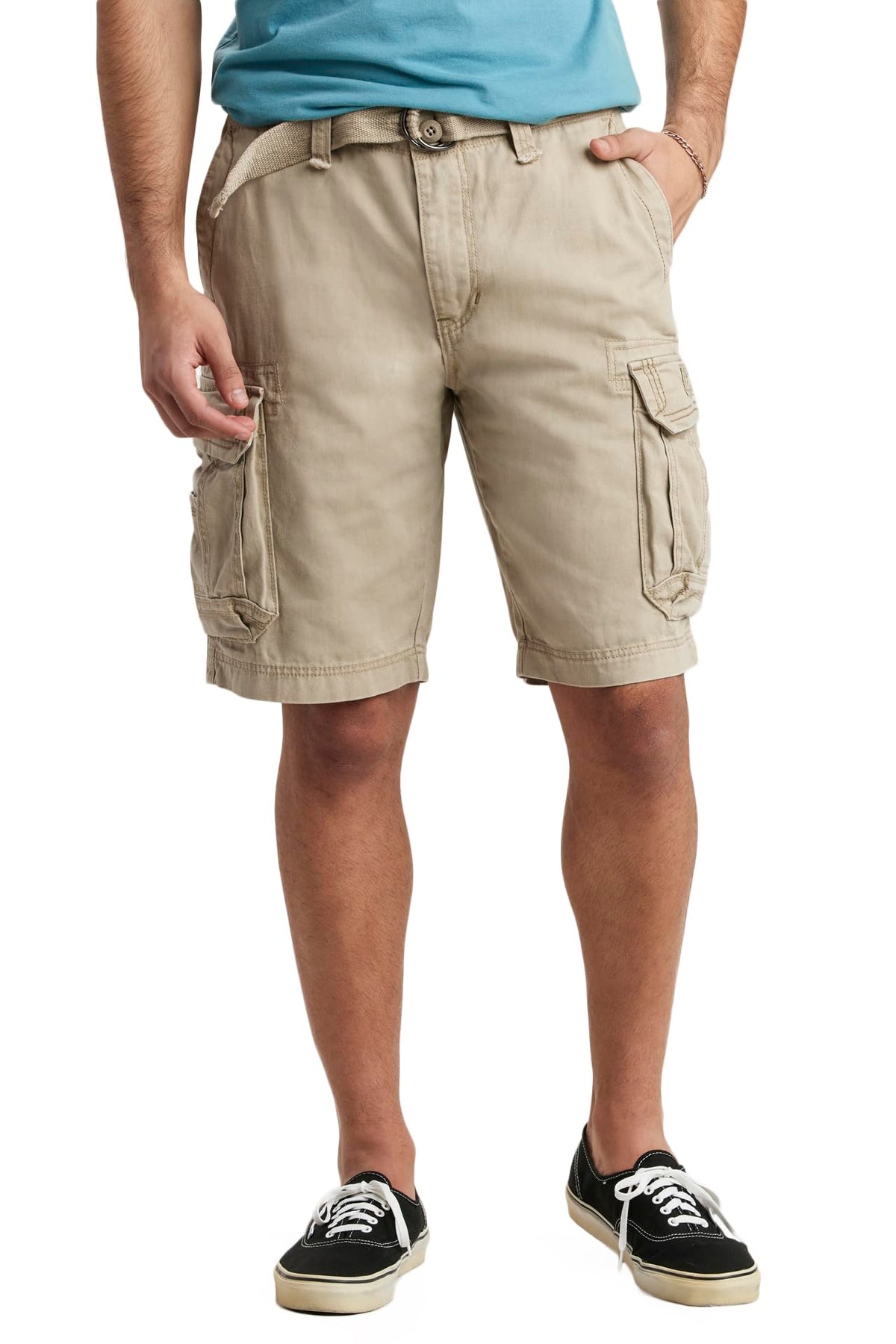 UNIONBAY Men's Survivor Belted Cargo Short-Reg and Big & Tall Sizes