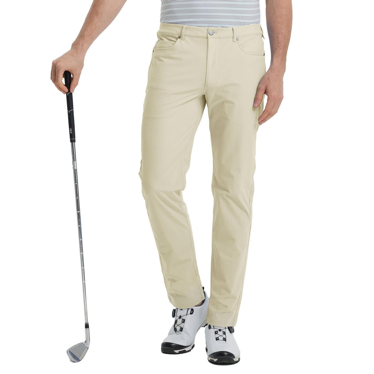 M MAELREG Golf Pants for Men Lightweight Moisture Wicking Business - 30"/32"/34" Stretch Flat Front Casual Dress Pant for Men