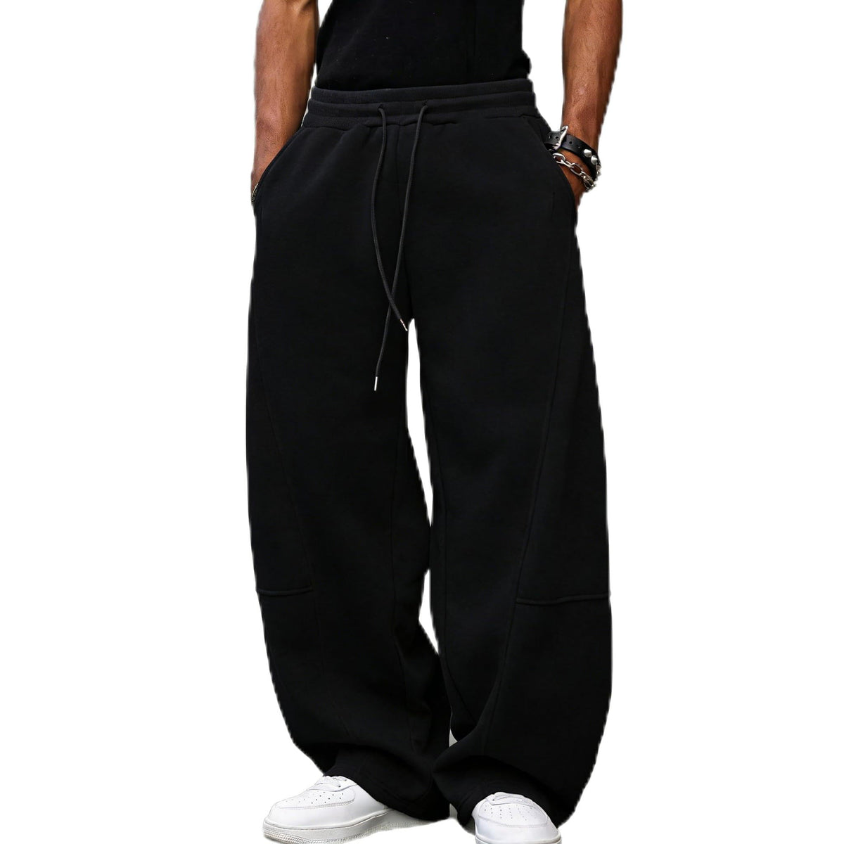 Mens Baggy Sweatpants Casual Wide Leg Pants