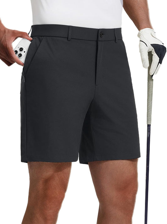 baleaf Men's 7''/9''Golf Shorts Causal Dress Work Zipper Pockets