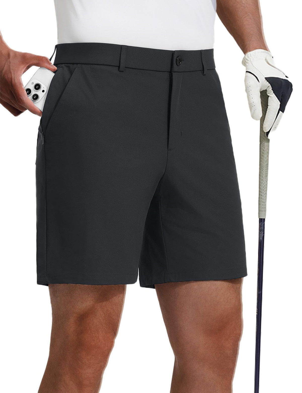 baleaf Men's 7''/9''Golf Shorts Causal Dress Work Zipper Pockets