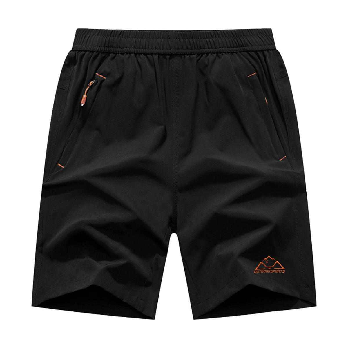 Rdruko Men's Quick Dry Hiking Shorts Lightweight Running Gym Outdoor Active Shorts with Zipper Pockets
