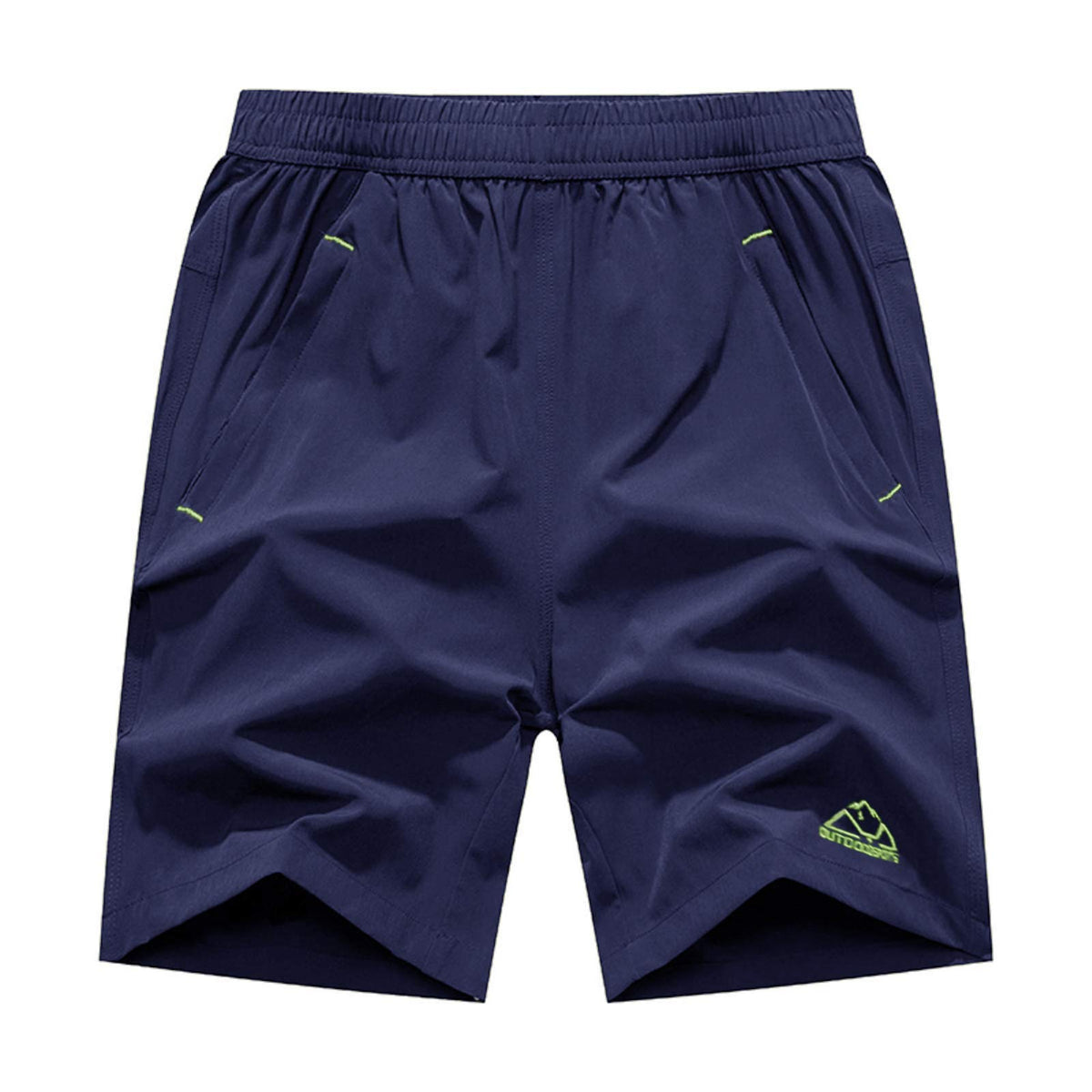 Rdruko Men's Quick Dry Hiking Shorts Lightweight Running Gym Outdoor Active Shorts with Zipper Pockets