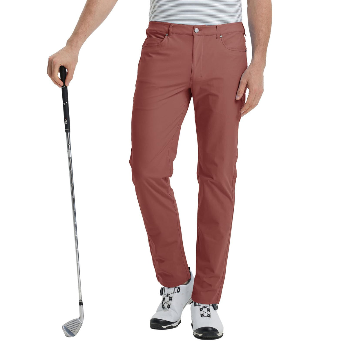 M MAELREG Golf Pants for Men Lightweight Moisture Wicking Business - 30"/32"/34" Stretch Flat Front Casual Dress Pant for Men
