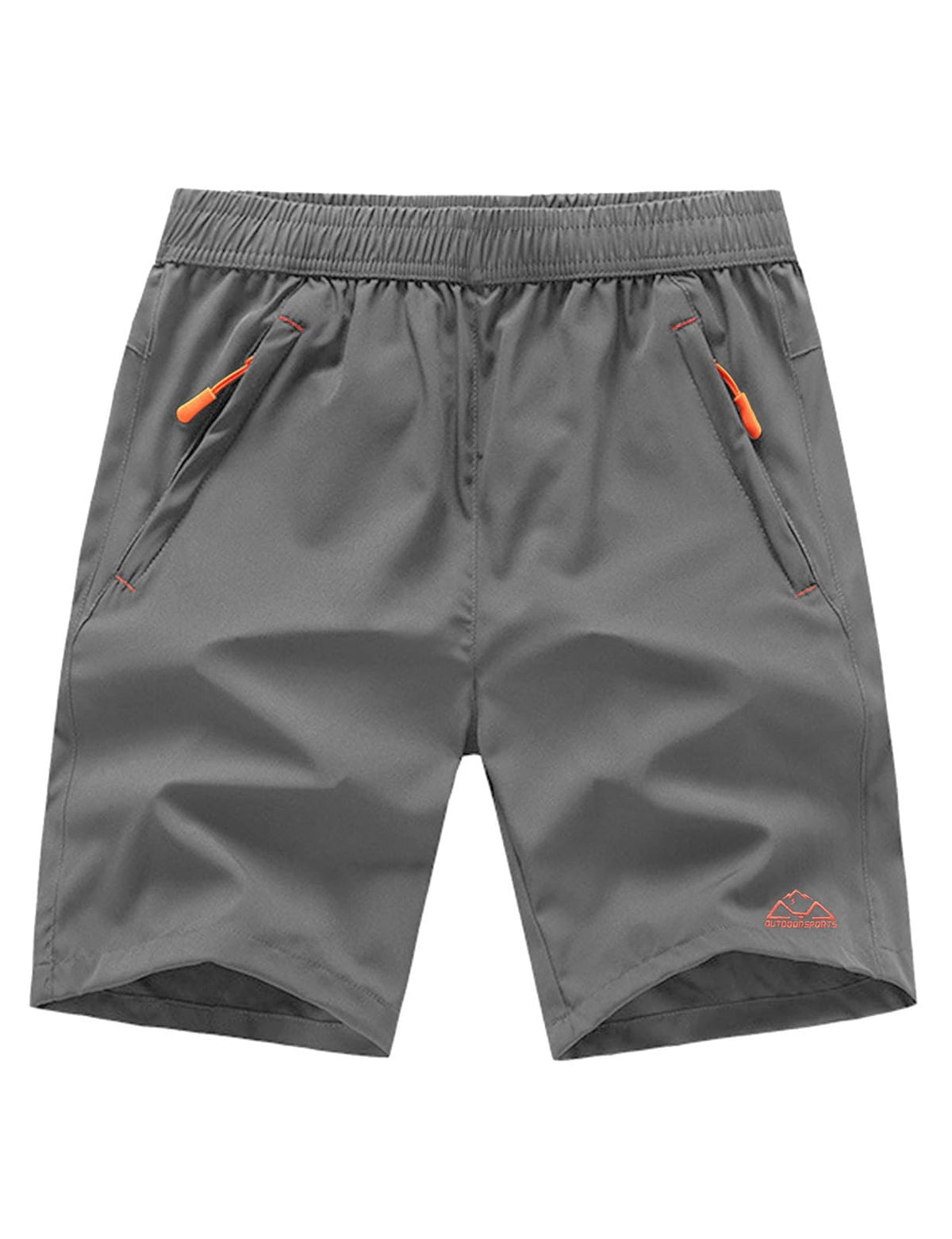 Rdruko Men's Quick Dry Hiking Shorts Lightweight Running Gym Outdoor Active Shorts with Zipper Pockets