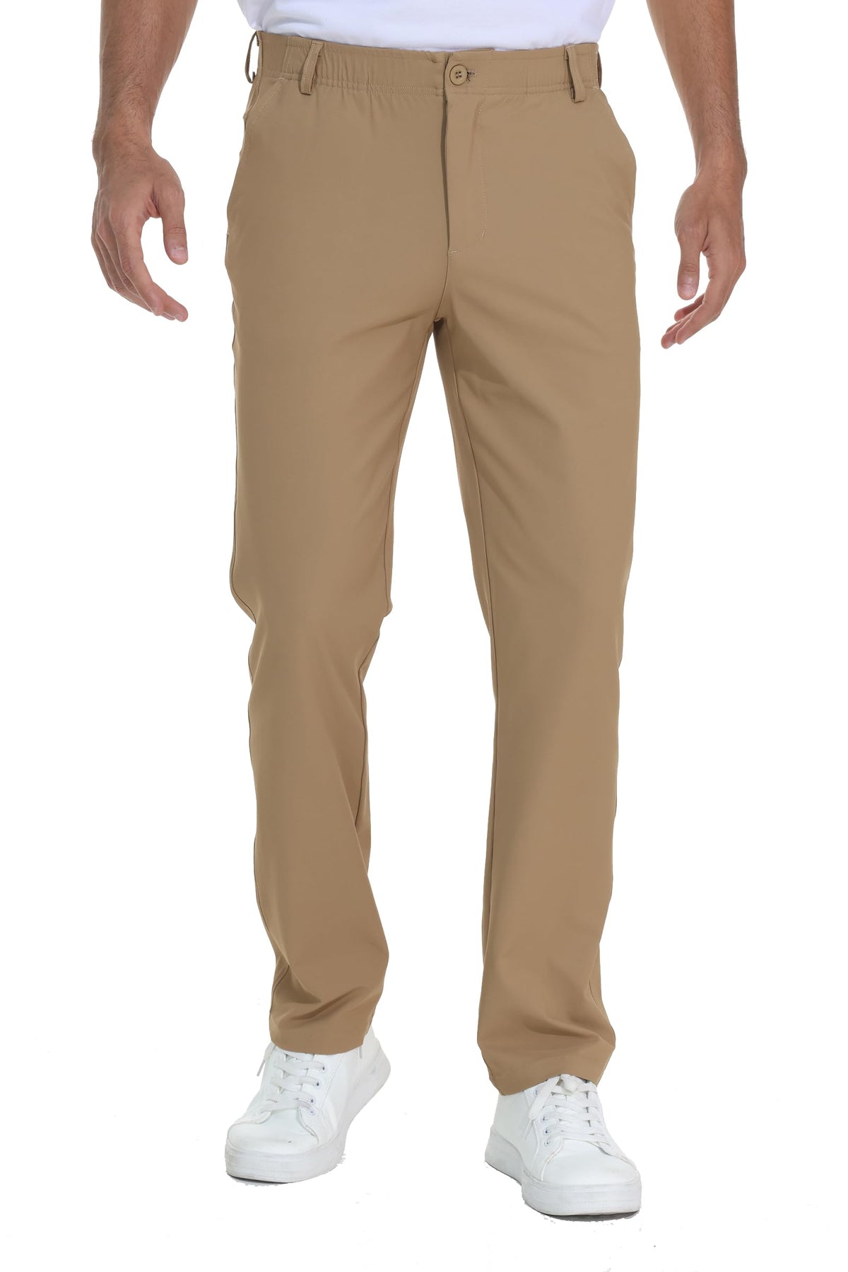 Mens Golf Pants Work Dress Pants 30"/32"/34" Lightweight Travel Trousers Stretch Business Casual Slacks with Pockets