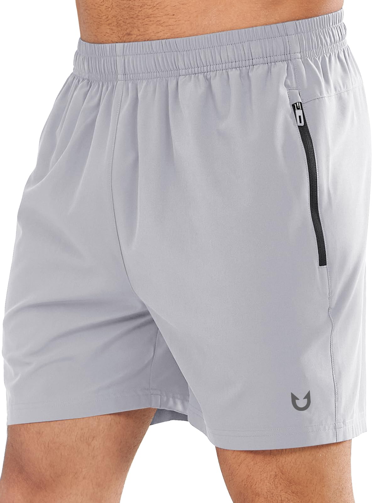 NORTHYARD Men's Athletic Running Shorts Quick Dry Lightweight Zip Pockets