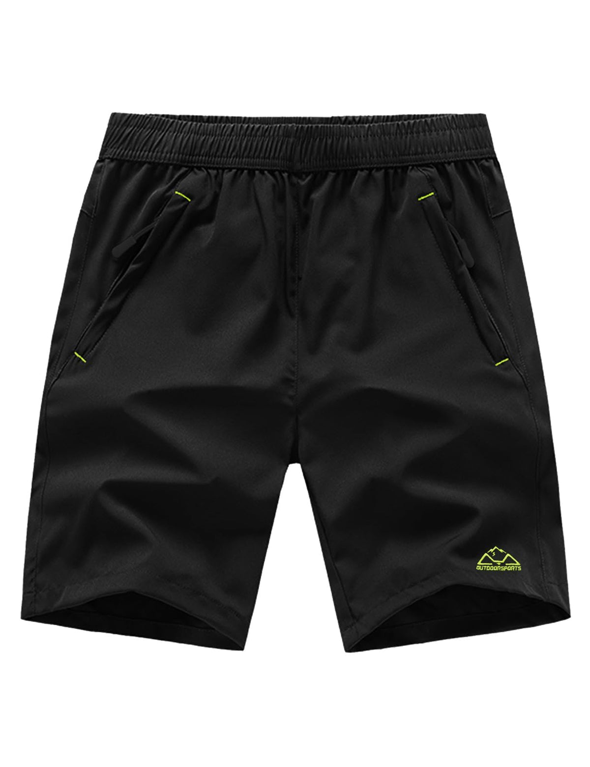 Rdruko Men's Quick Dry Hiking Shorts Lightweight Running Gym Outdoor Active Shorts with Zipper Pockets