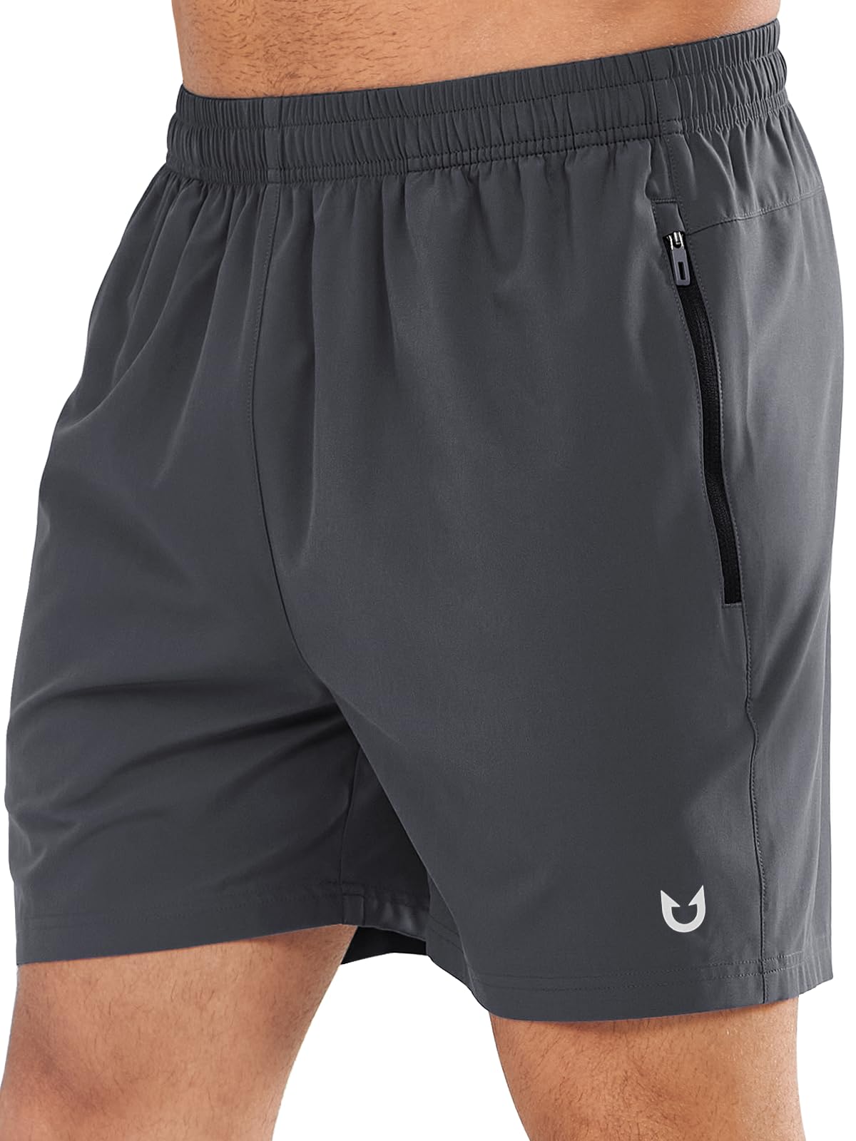 NORTHYARD Men's Athletic Running Shorts Quick Dry Lightweight Zip Pockets