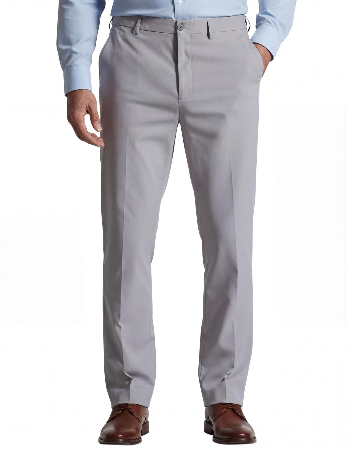 COOFANDY Mens Classic Dress Pants Expandable Waist Suit Pants Casual Slacks