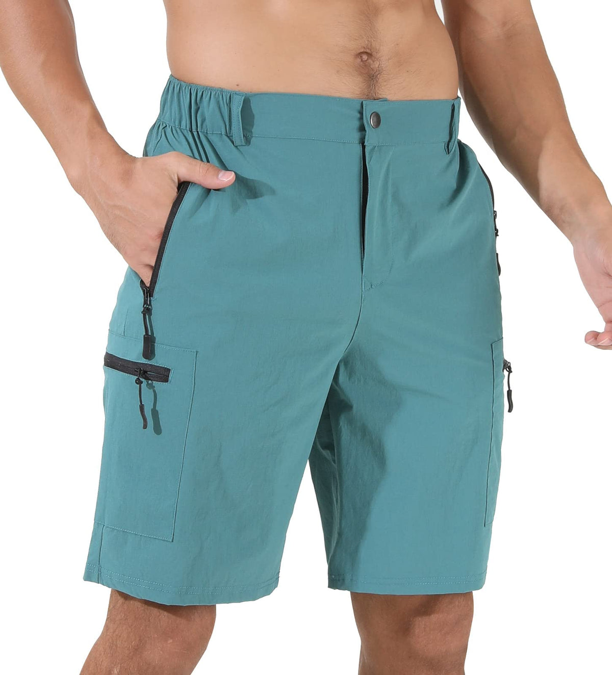 Suwangi Mens Hiking Cargo Shorts Casual Travel Tactical Short for Men