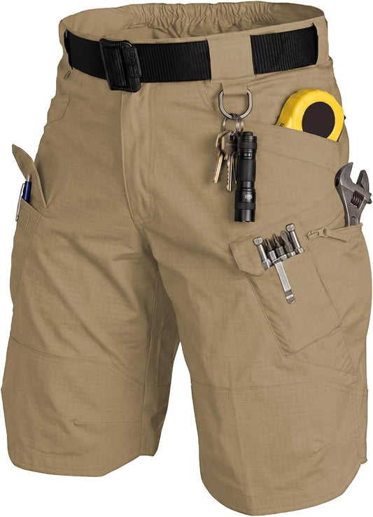 Wangdo Men's Hiking Cargo Shorts Lightweight Outdoor Work Tactical Shorts
