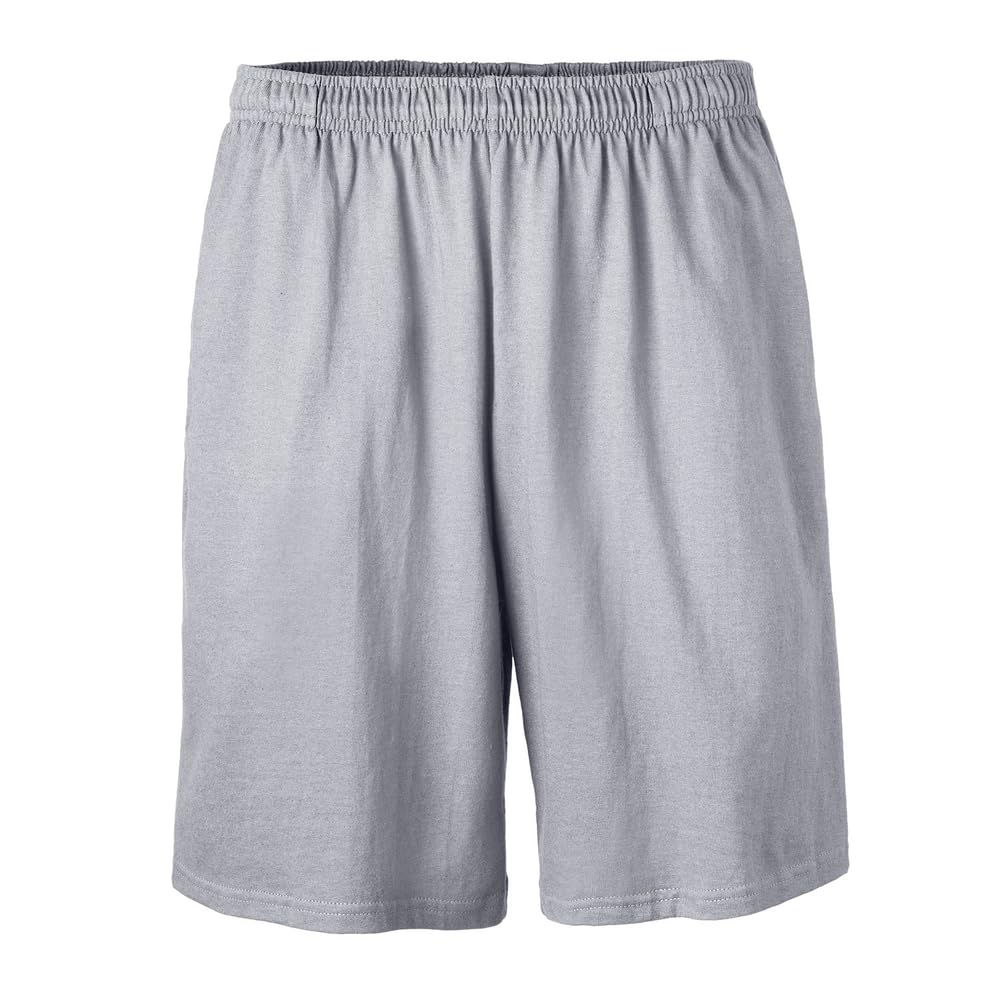 Soffe Men's Classic Midweight Shorts with Pockets, 100% Cotton, 8" Inseam