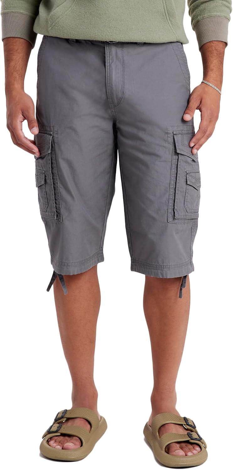 Unionbay Men's Cordova Belted Messenger Cargo Short - Reg and Big and Tall Sizes